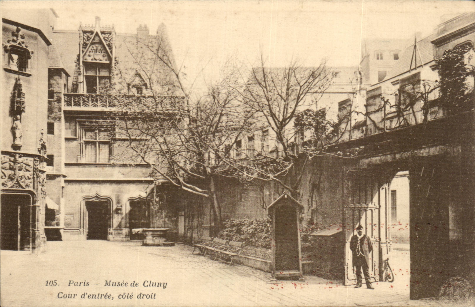 Paris CPA Museum of right Cluny Court of Entering Dimension (publicity Make Repair watches clocks Swiss Horlogerie jewels