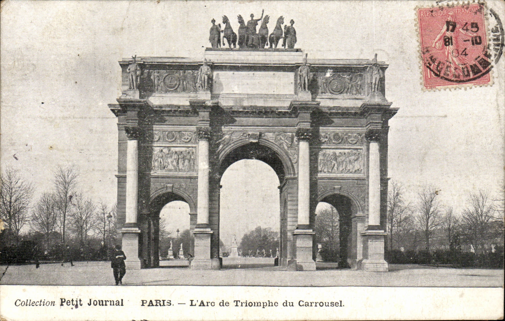 Paris CPA L'arc de triomphe du Carrousel