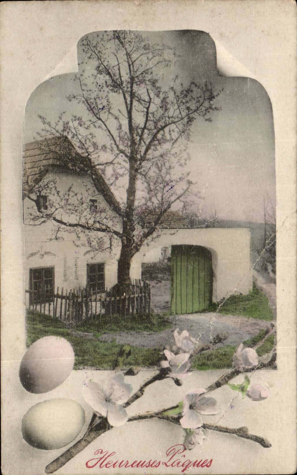 Gluckliche CPA Phantasie Ostern Ostern