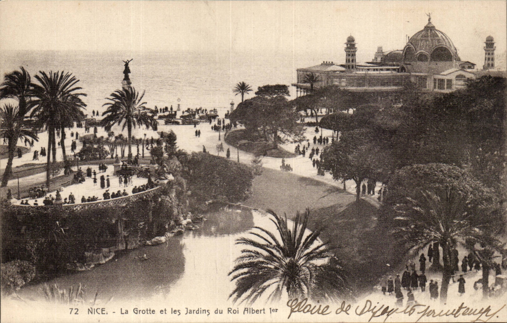 CPA Nice the groette and gardens of king Albert 1st