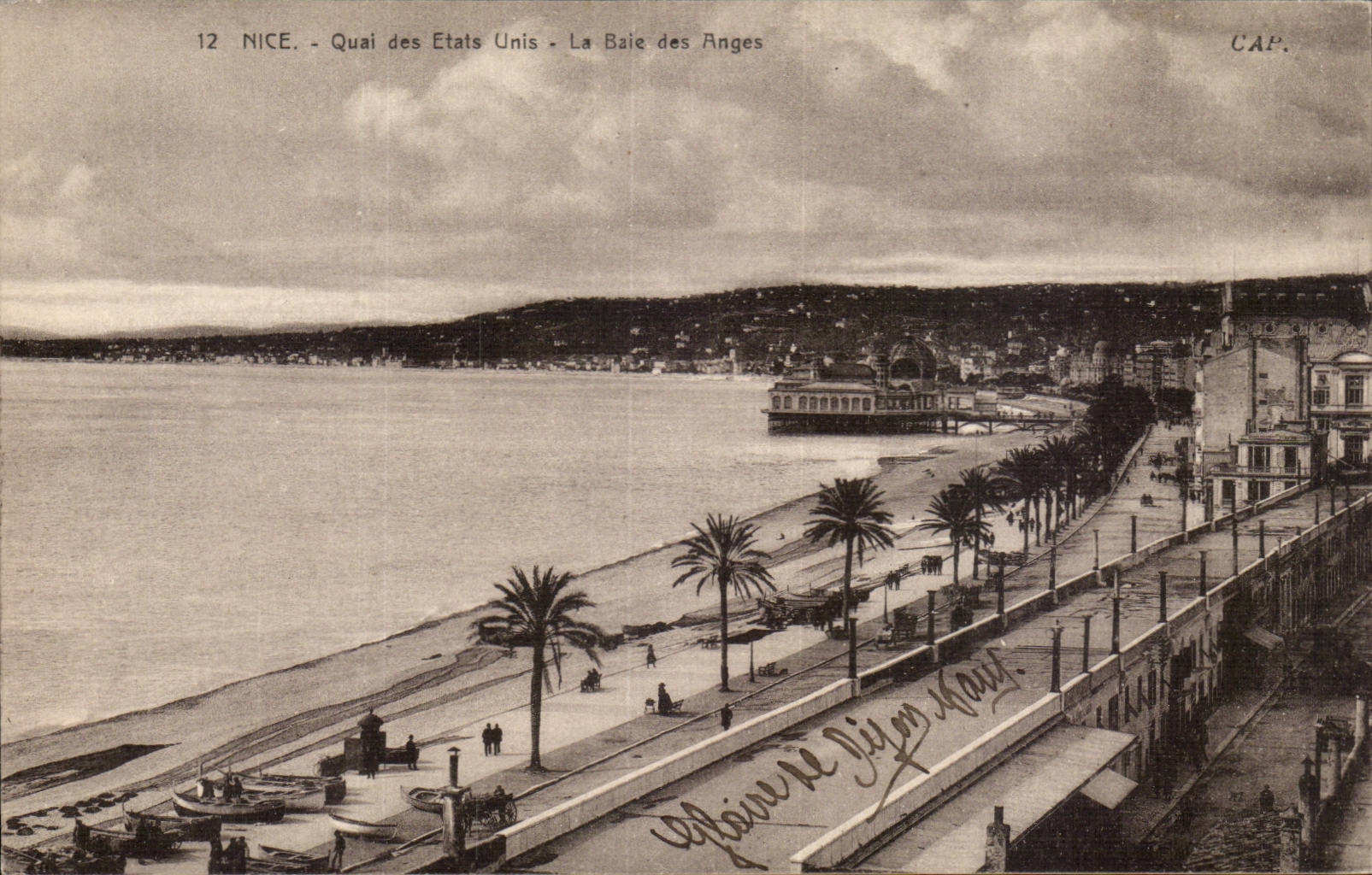 CPA Nice Quay of the United States the bay of the angels