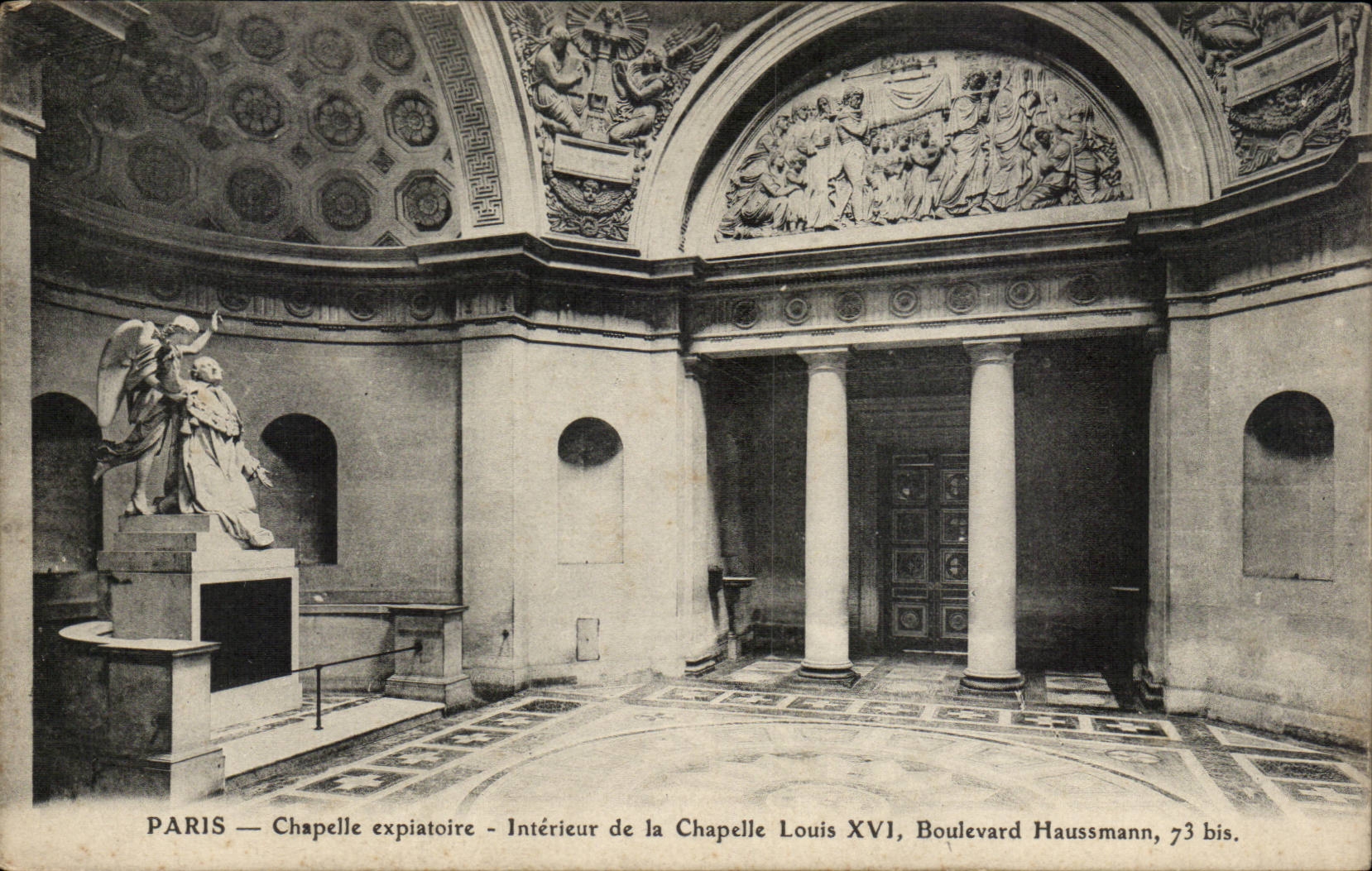 Paris CPA Chapelle expiatoire Interieur de la chapelle Louis XVI Boulevard Haussmann
