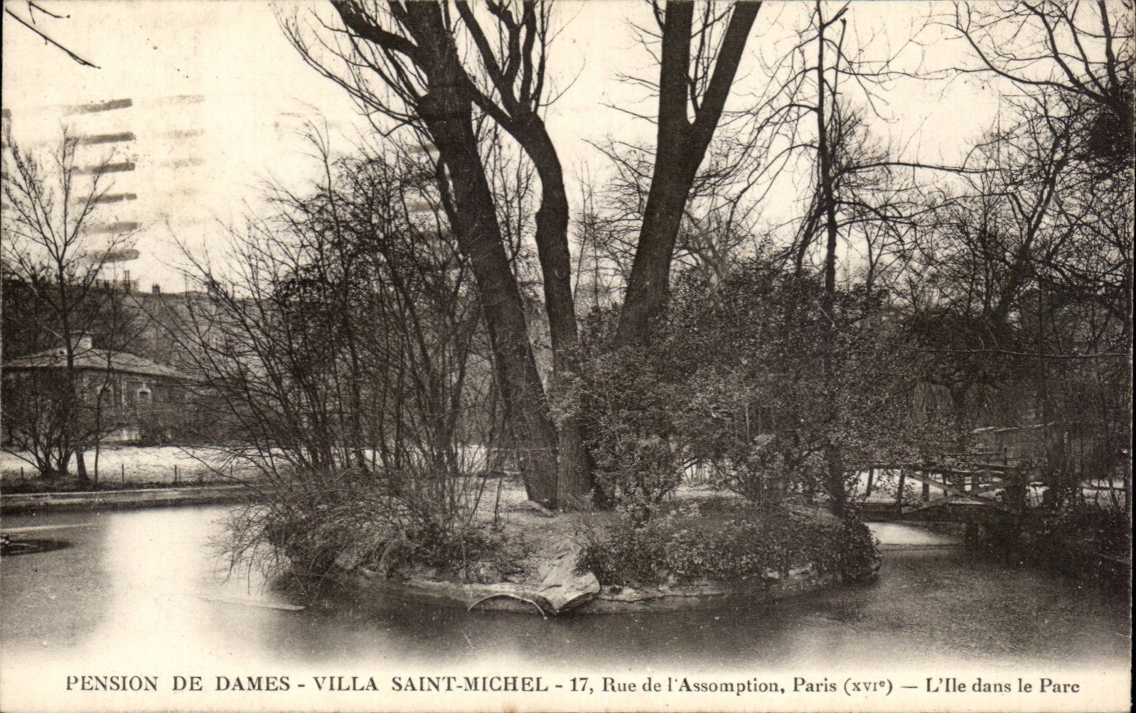 Paris CPA Pension de Dames Villa Saint Michel Rue de l'assomption L'ile dans le parc