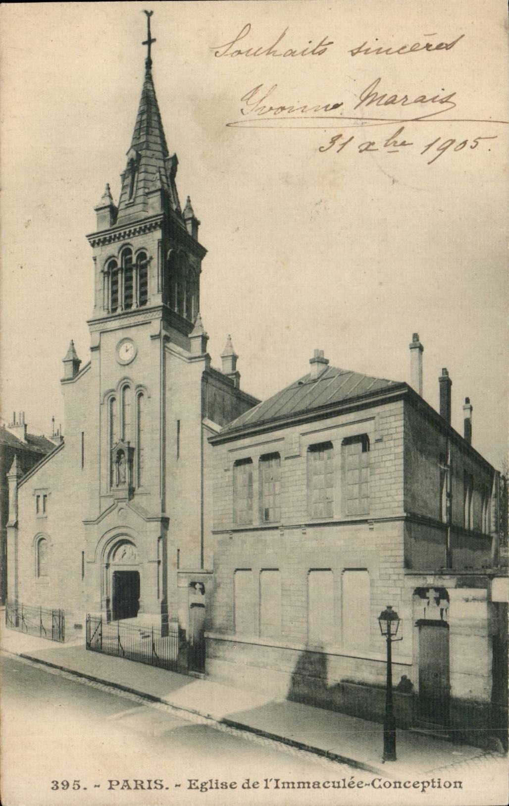 Paris CPA Eglise de l'immaculee conception 