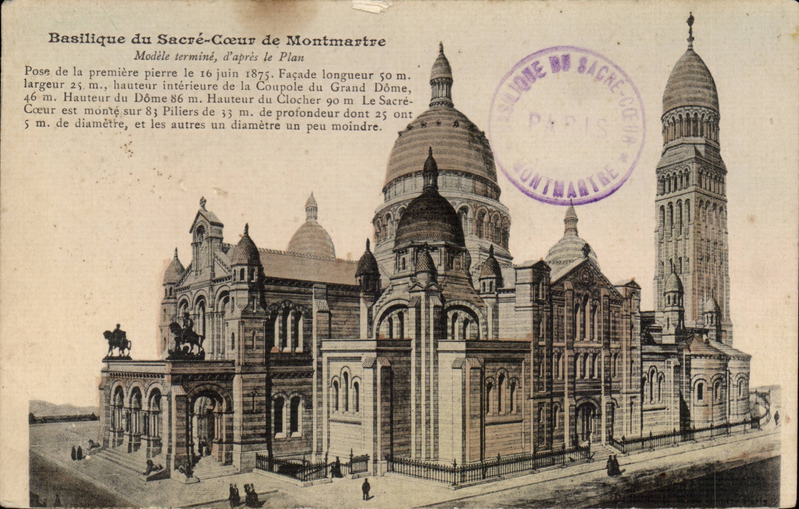 Paris CPA Basilique du Sacre Coeur Montmartre 