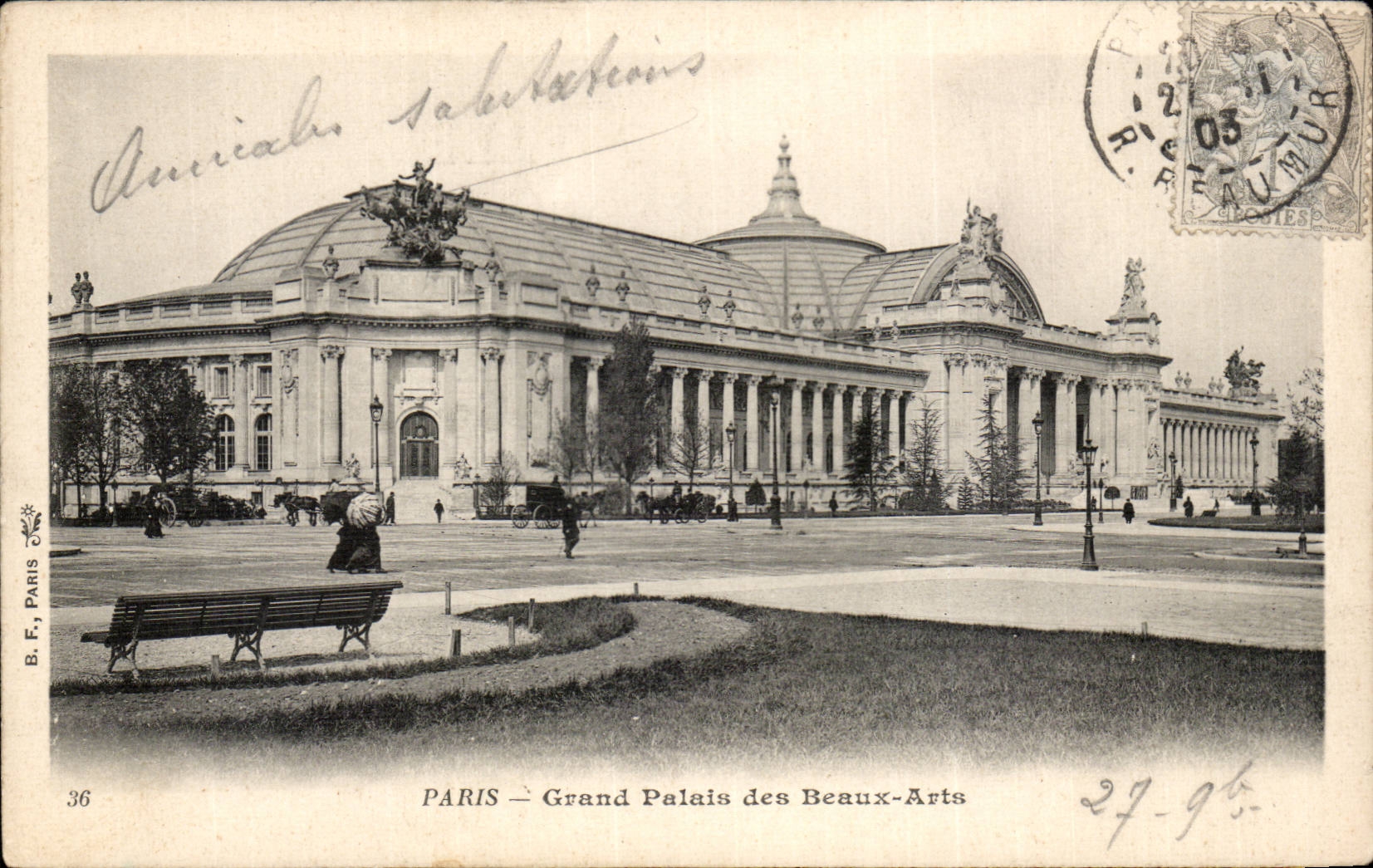 CPA Paris Grand Palais of Beautiful arts