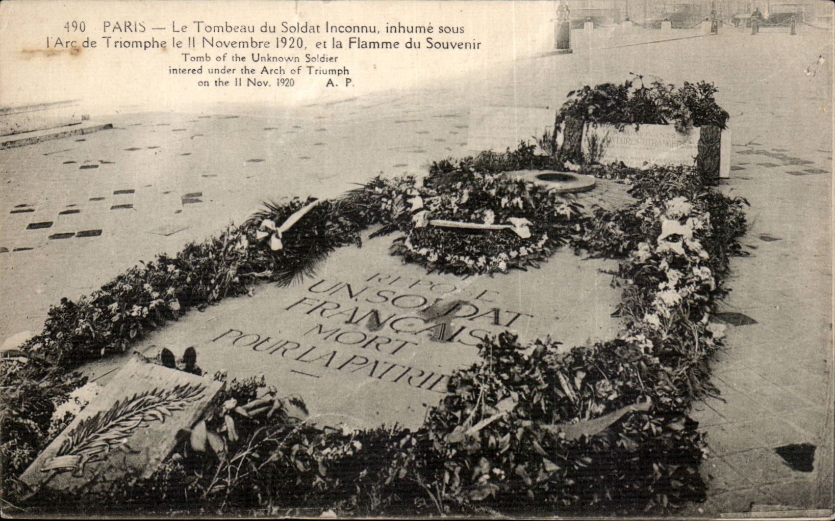 CPA Paris Tomb of the unknown soldier