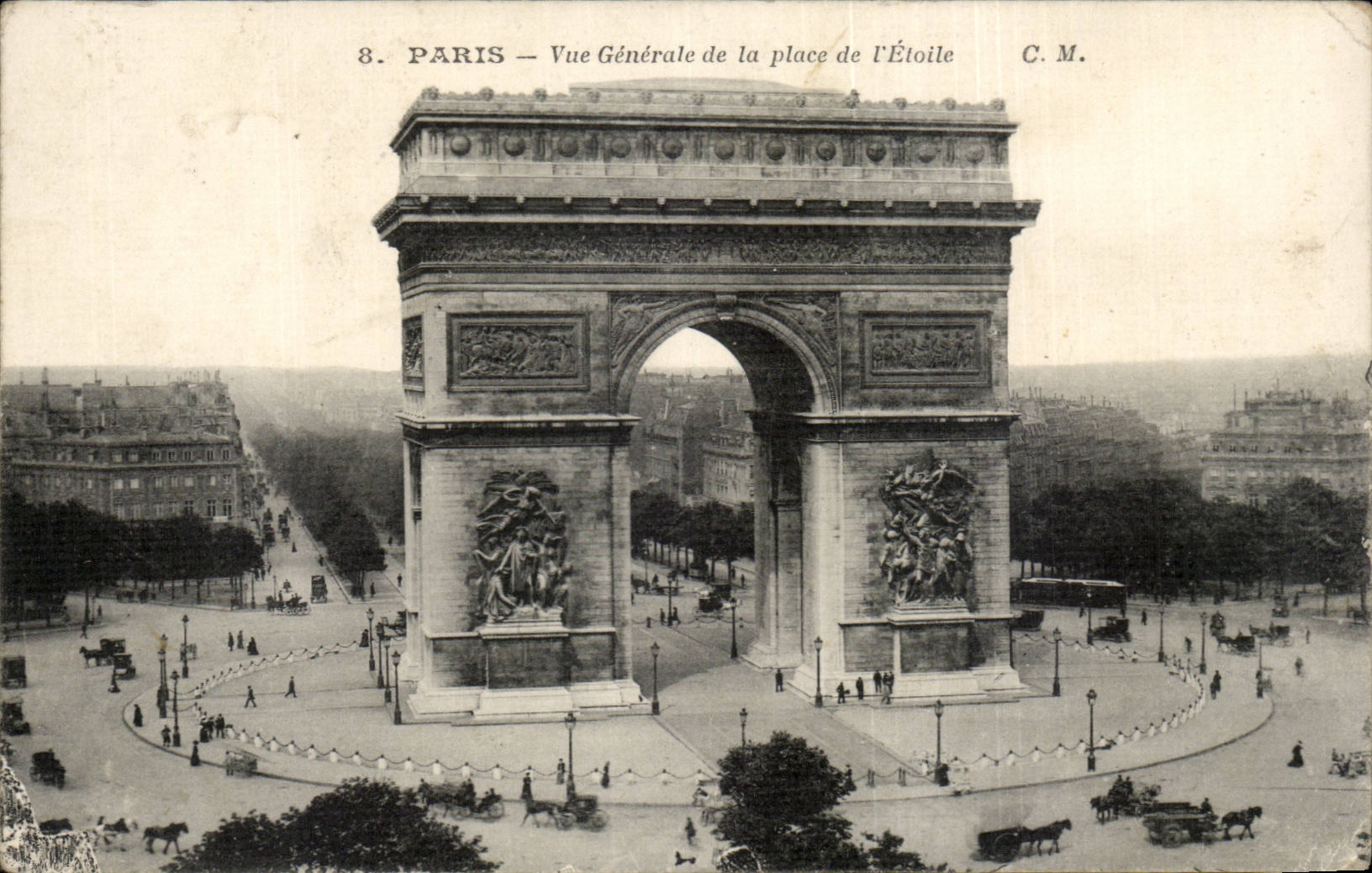 CPA Paris View of the place of star