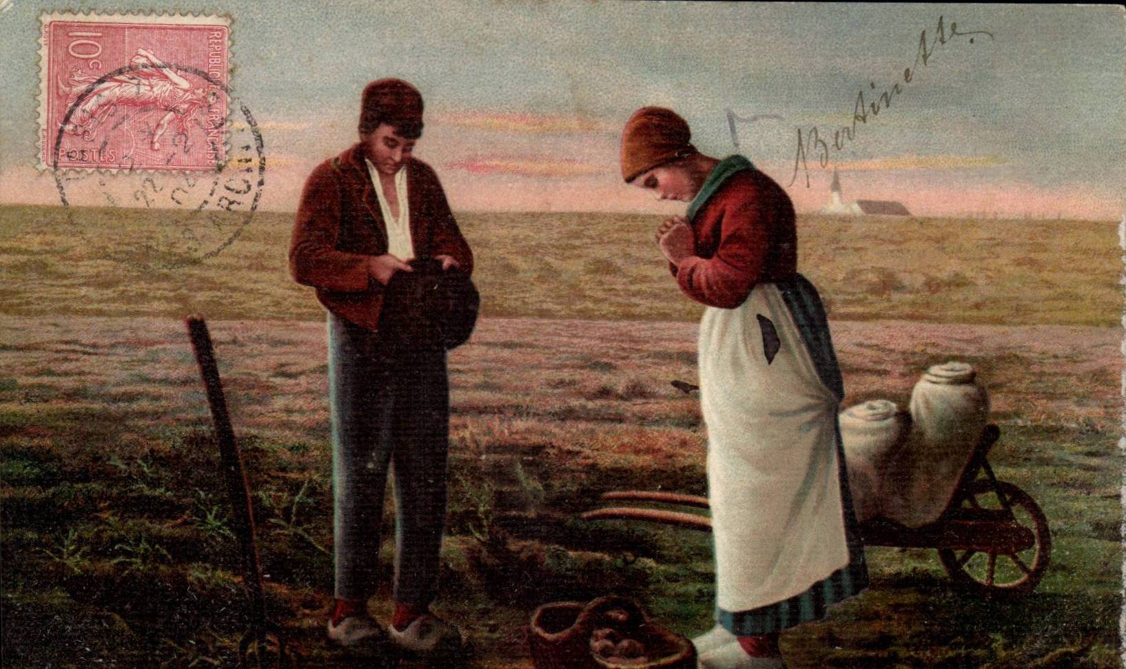 CPA Fantaisie Paysans