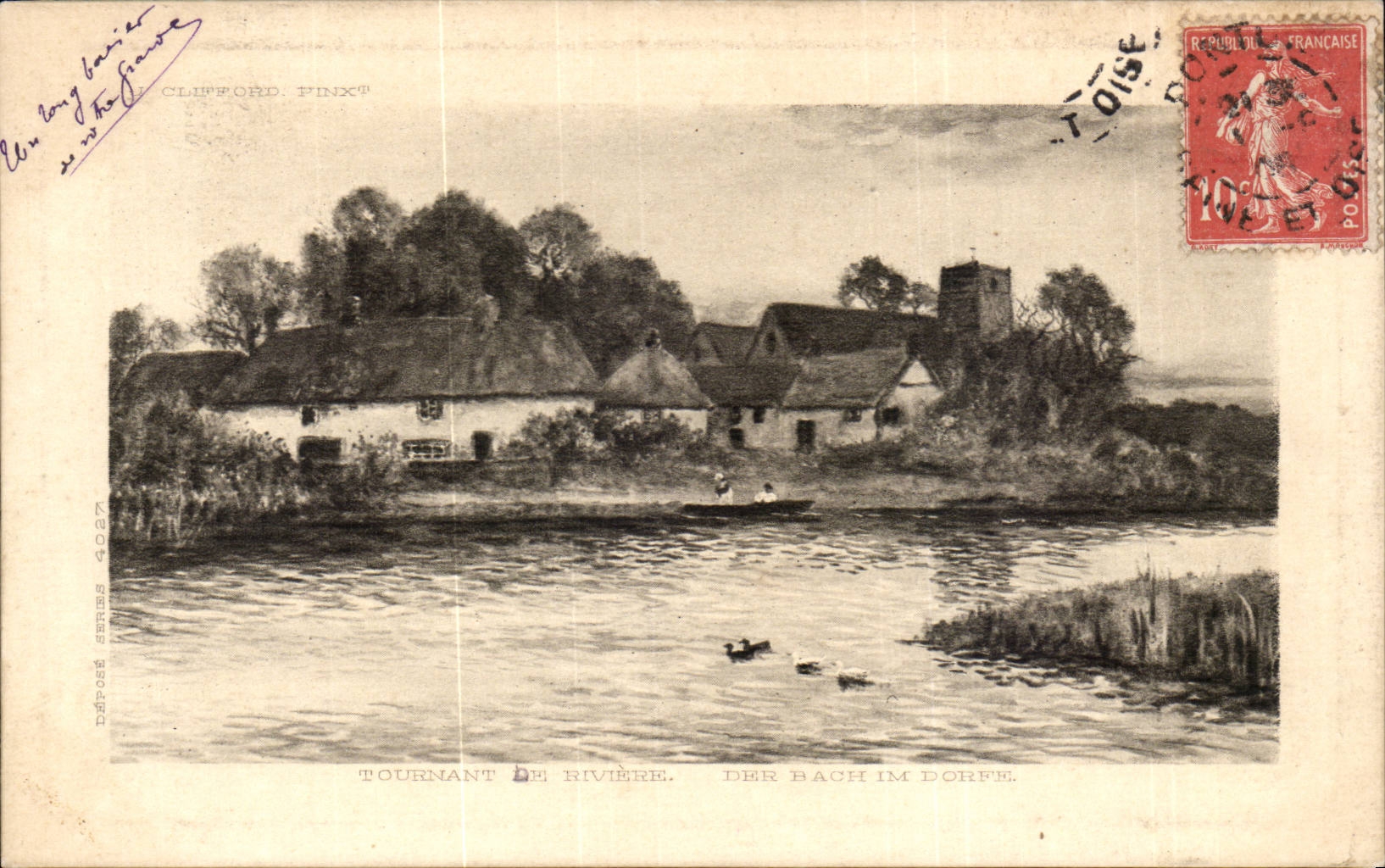 CPA Tournant de riviere