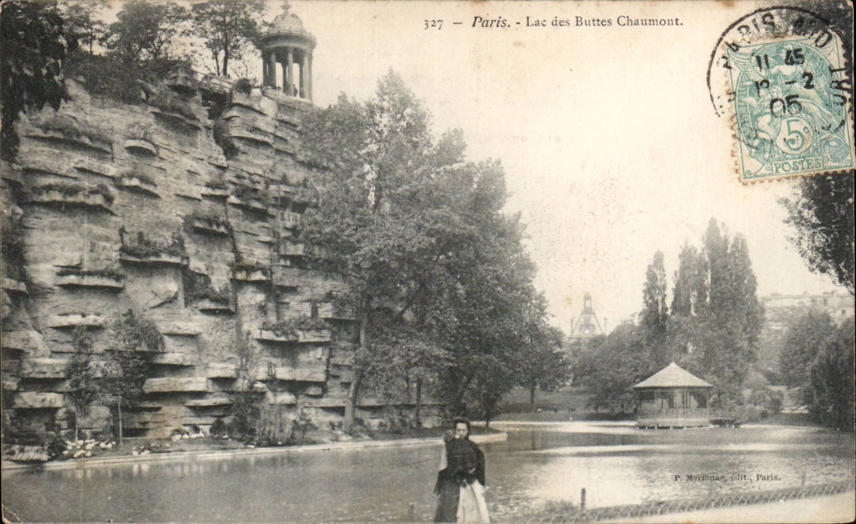 CPA Paris Lake of the Chaumont Hillocks