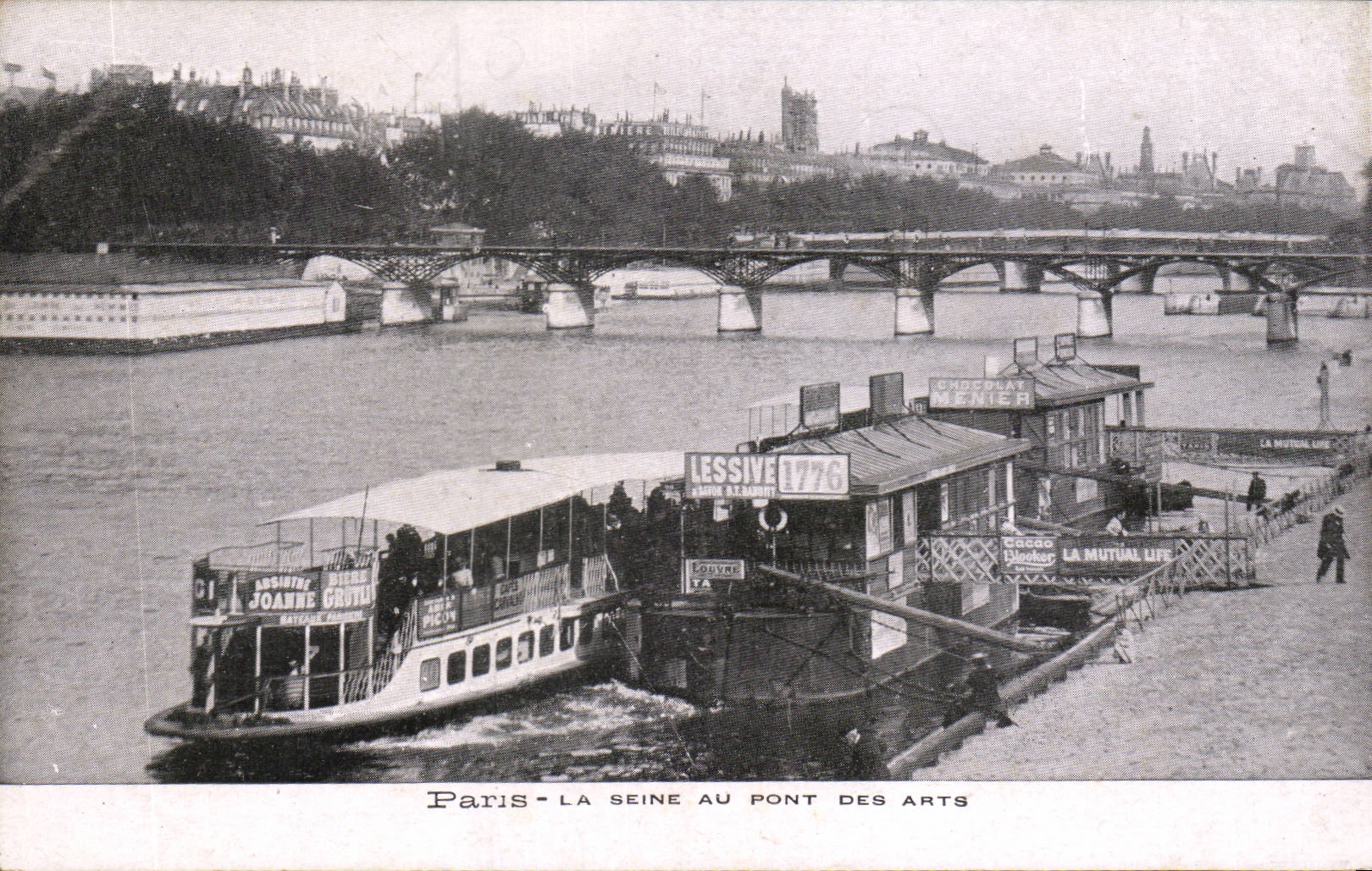 CPA Paris la Seine au pont des arts