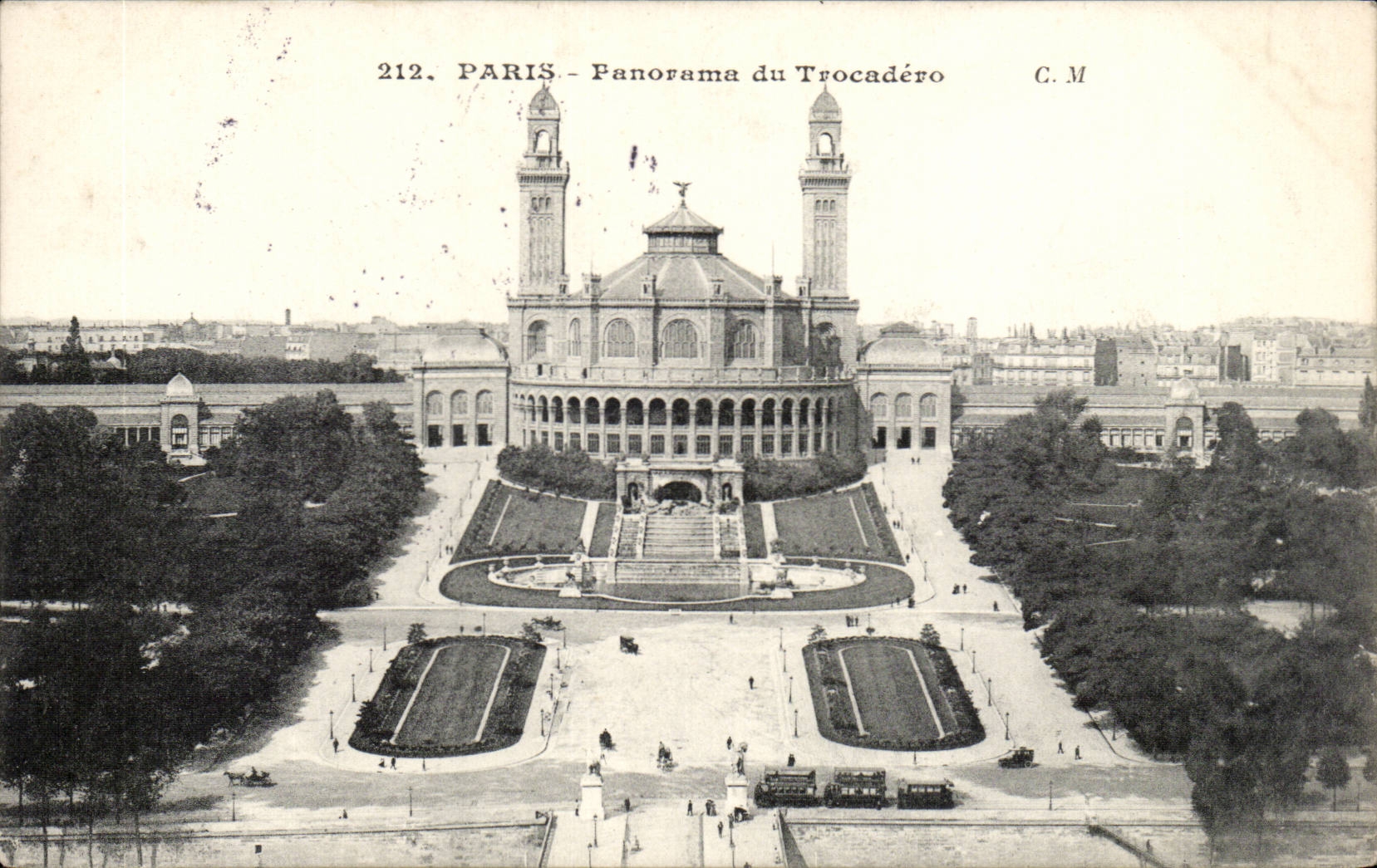 CPA Paris Panorama of Trocadero