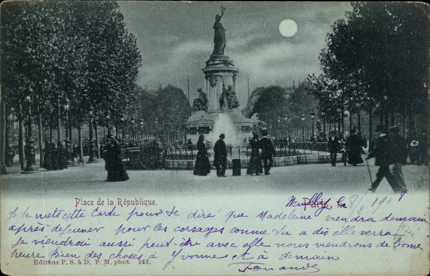 CPA Paris places Republic