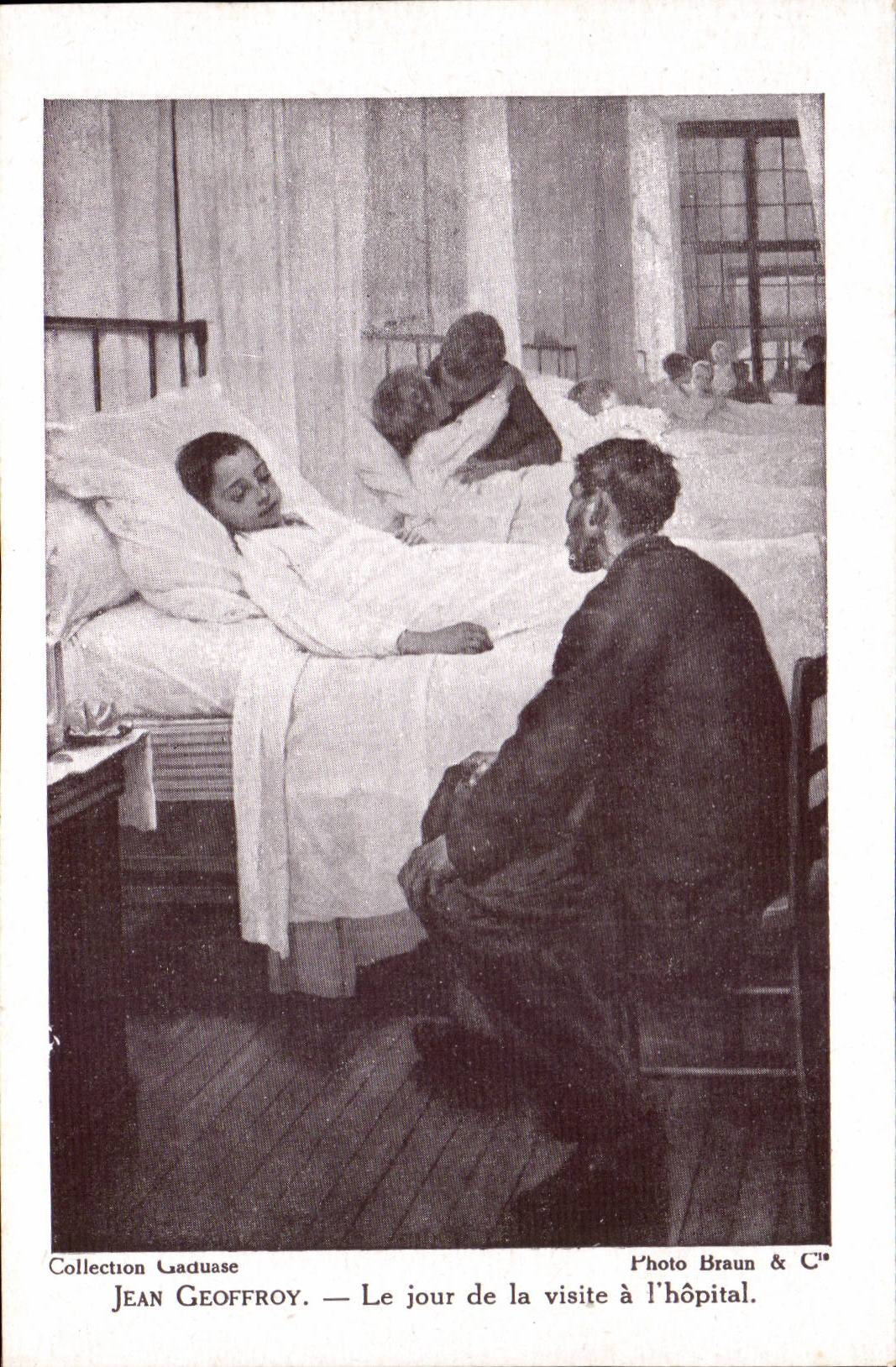 CPA Jean Geoffroy Le jour de la visite a l'hopital Sante Docteur