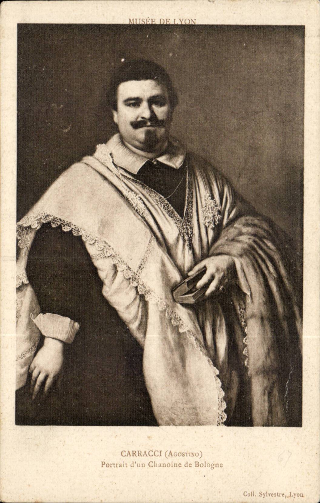 CPA Caracci Portrait eines Kanons des Bologna-Museums von Lyon Italien Italien