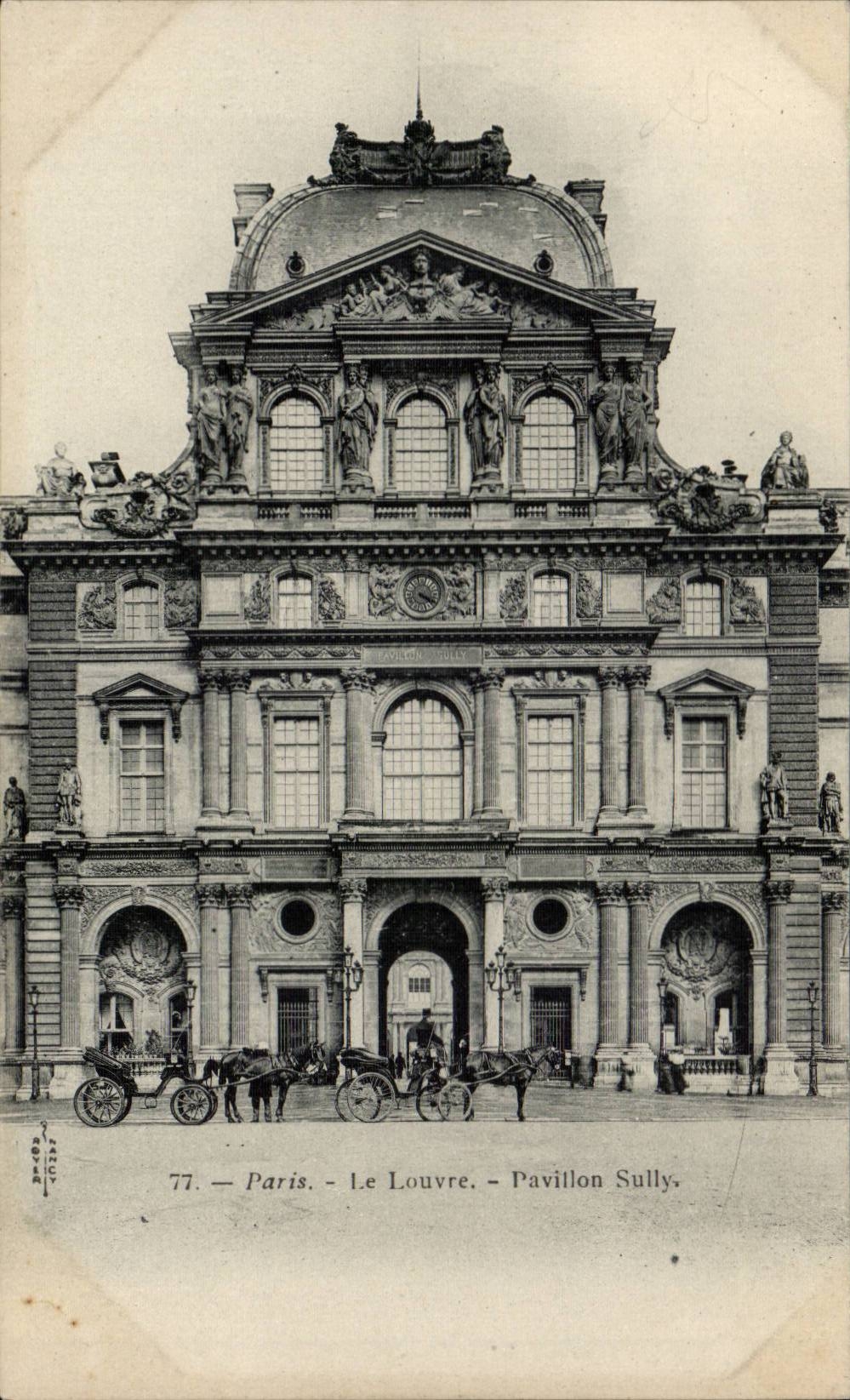 CPA Paris Le Louvre Pavillon de Sully 