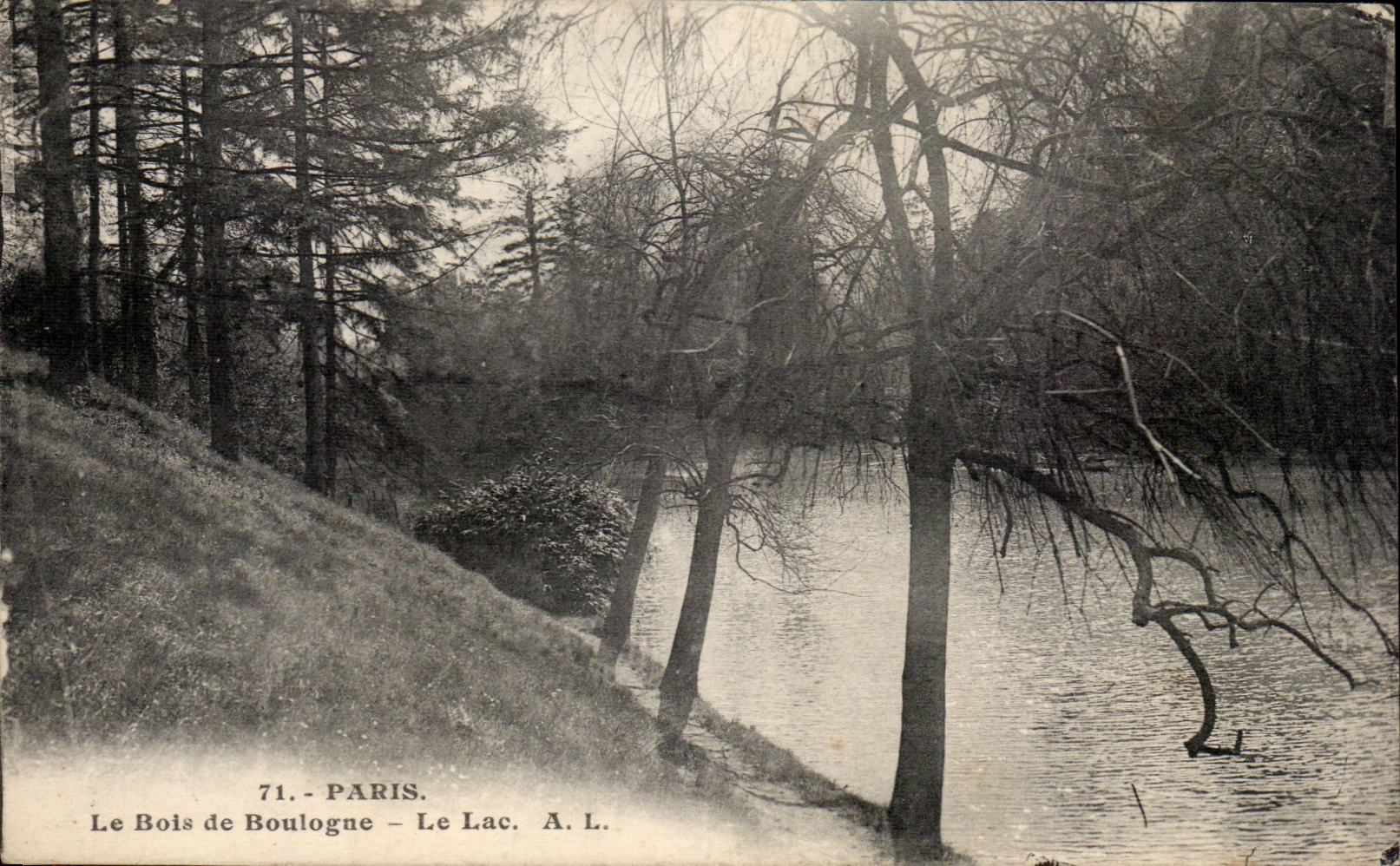CPA Paris Bois de Boulogne Le lac