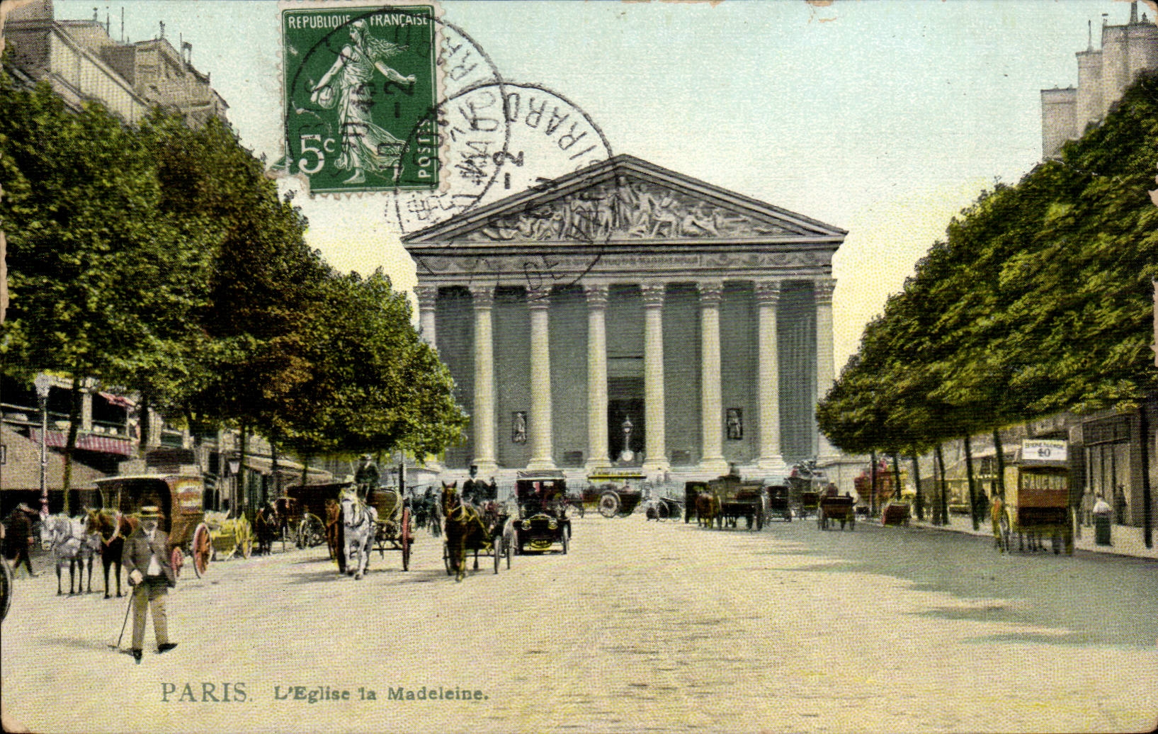 CPA Paris the church of the Madeleine