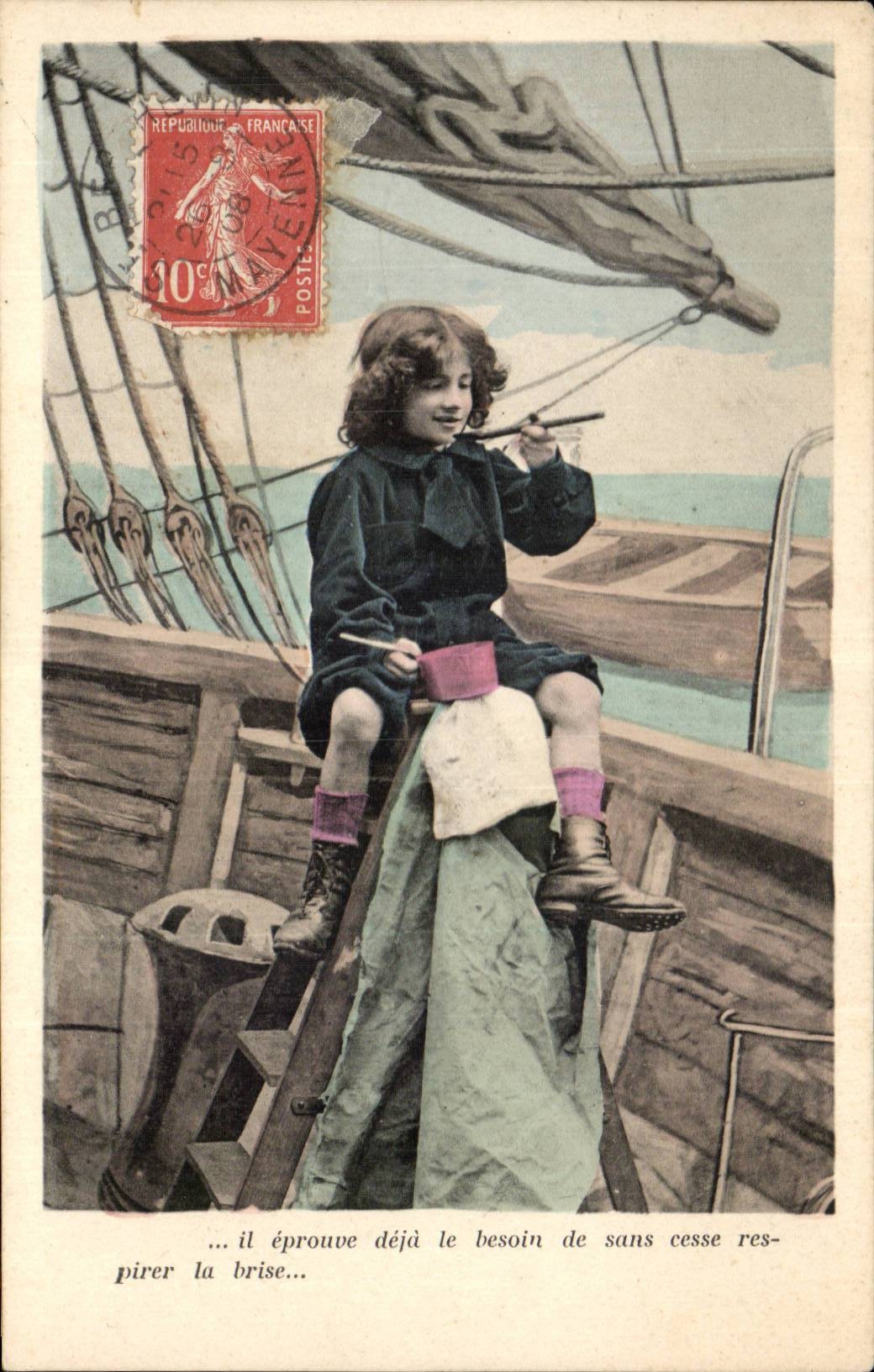 CPA Fantasy Marine Child