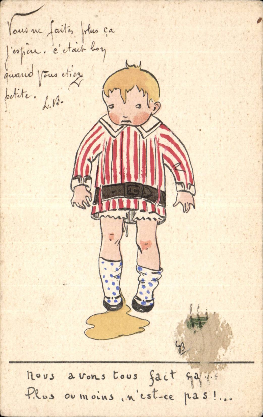 CPA Fantasy Child making wee