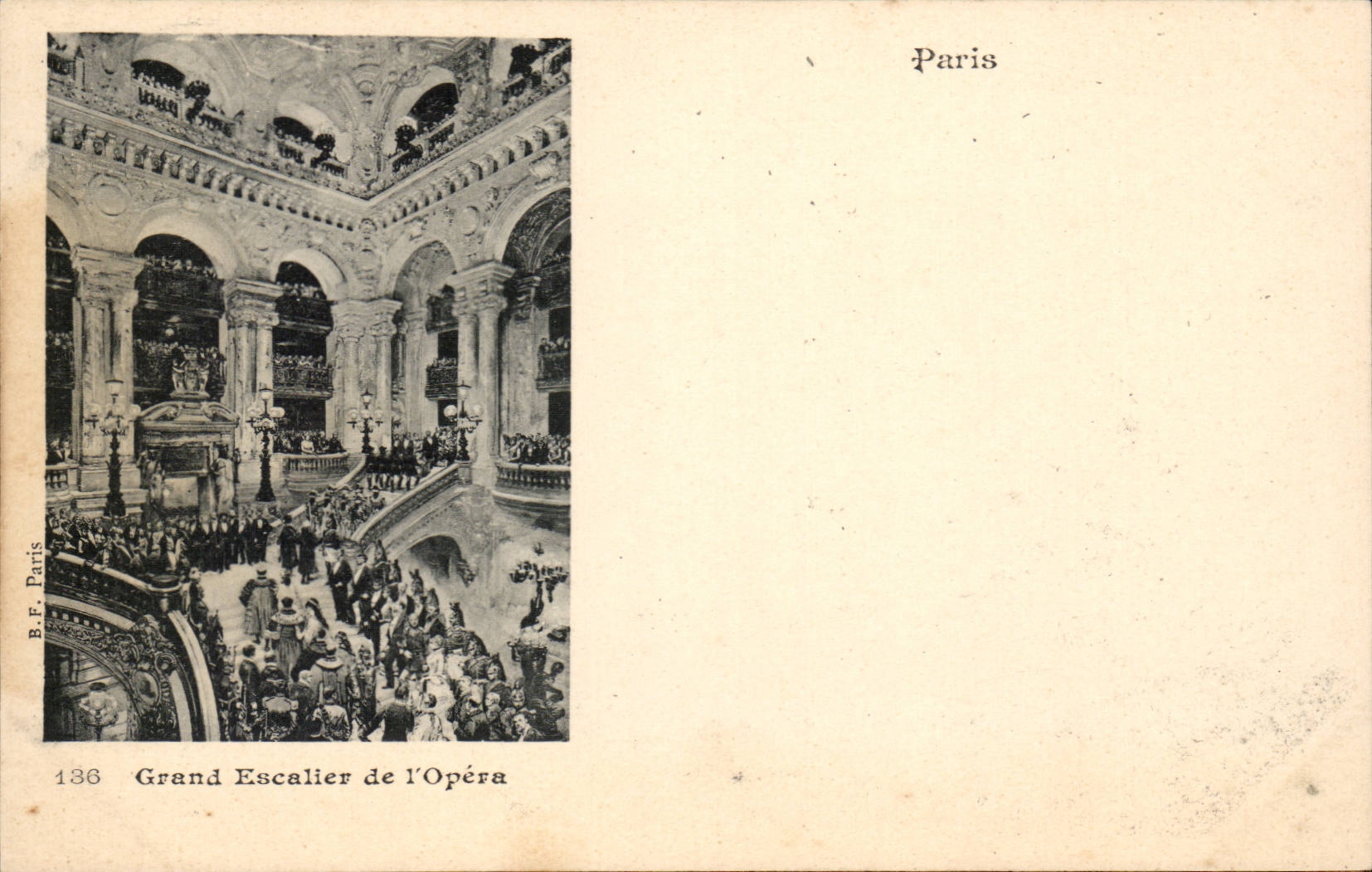 Paris CPA Large staircase of the opera