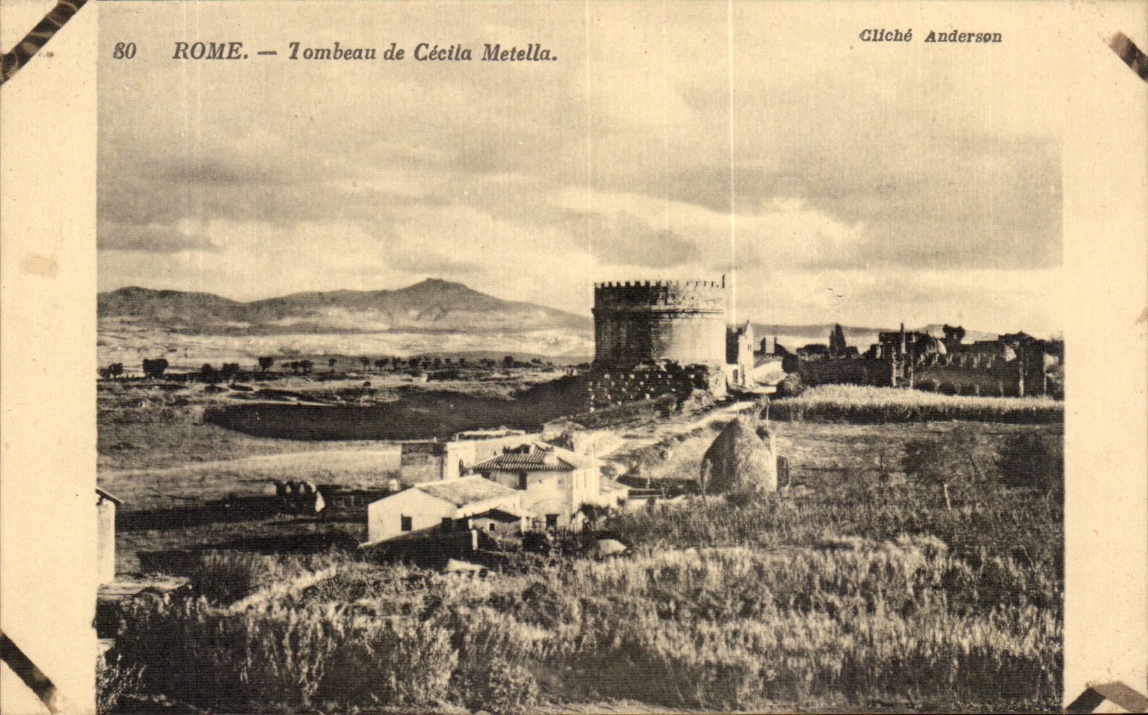 Italy Italia Rome CPA Tomb of Cecilia Metella