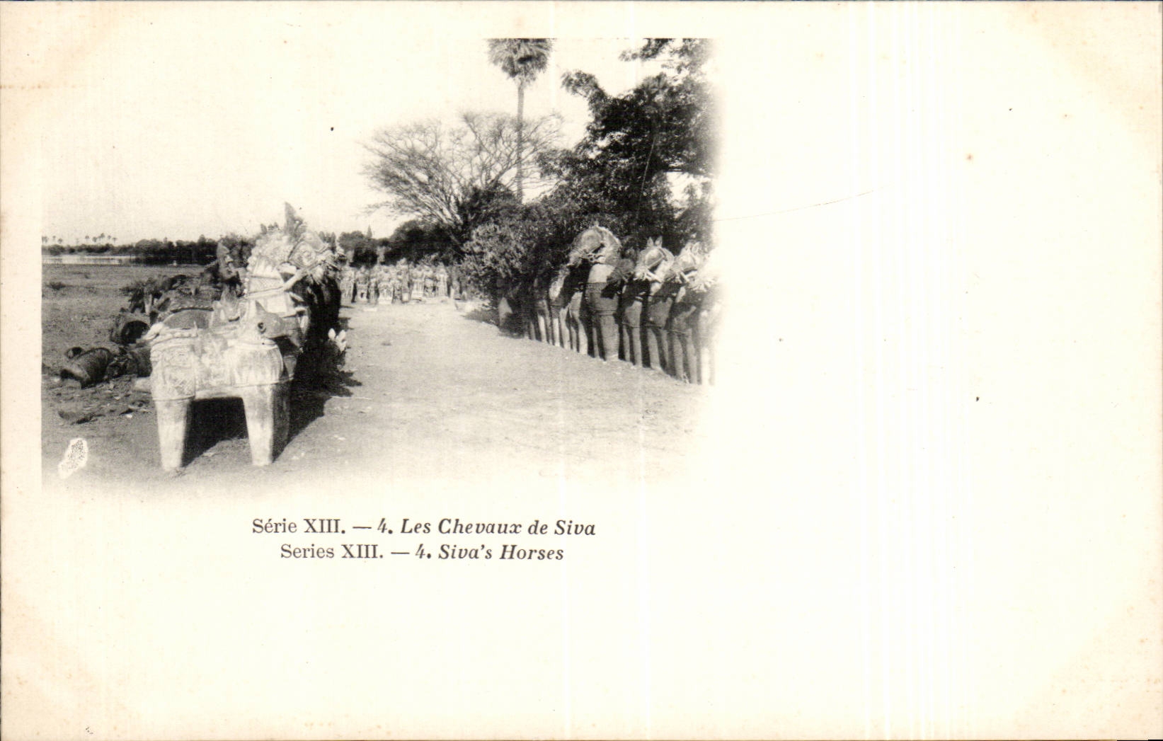 CPA Inde India Les chevaux de Siva