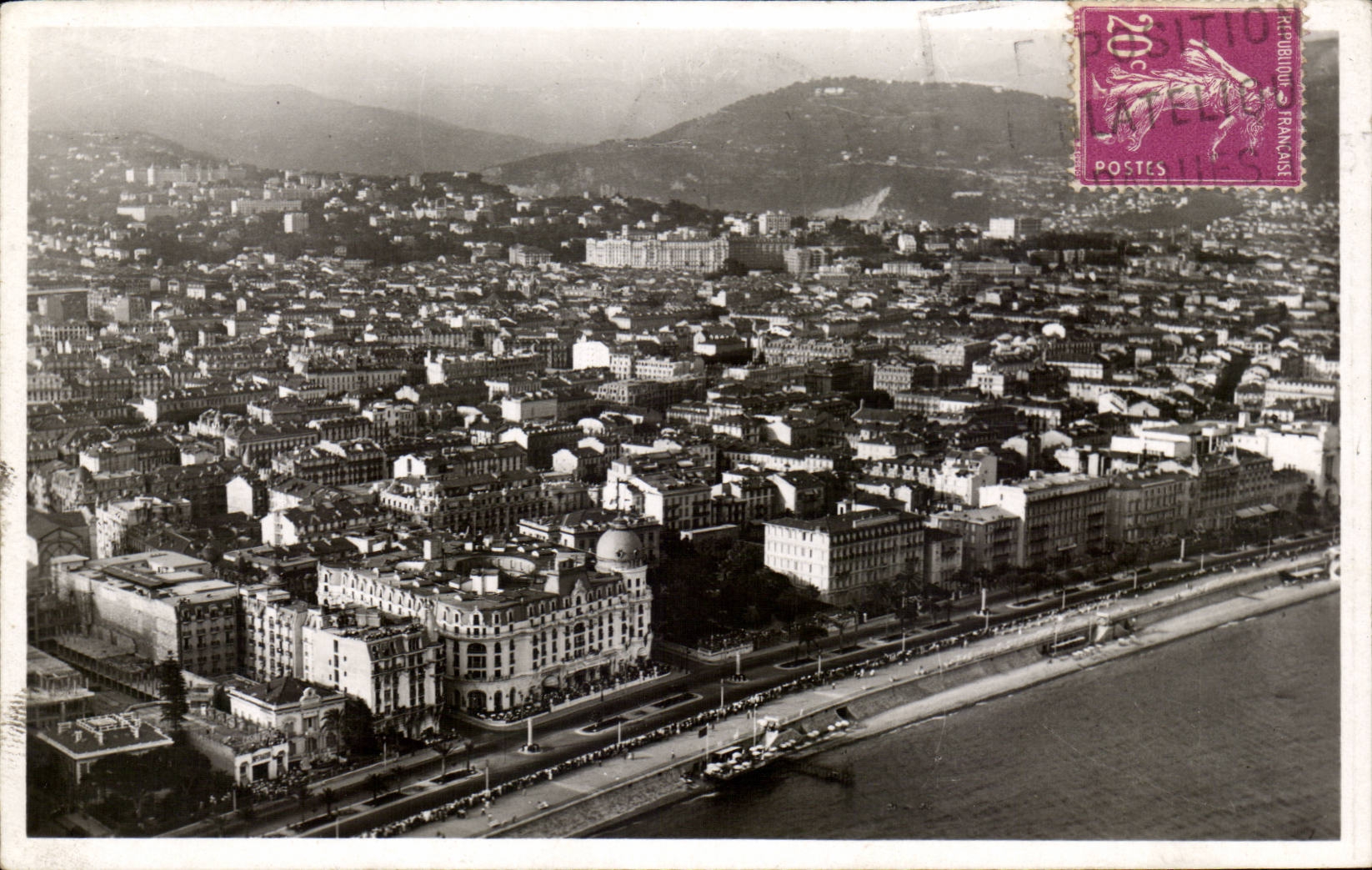 CPA Nice Seen from in the plane