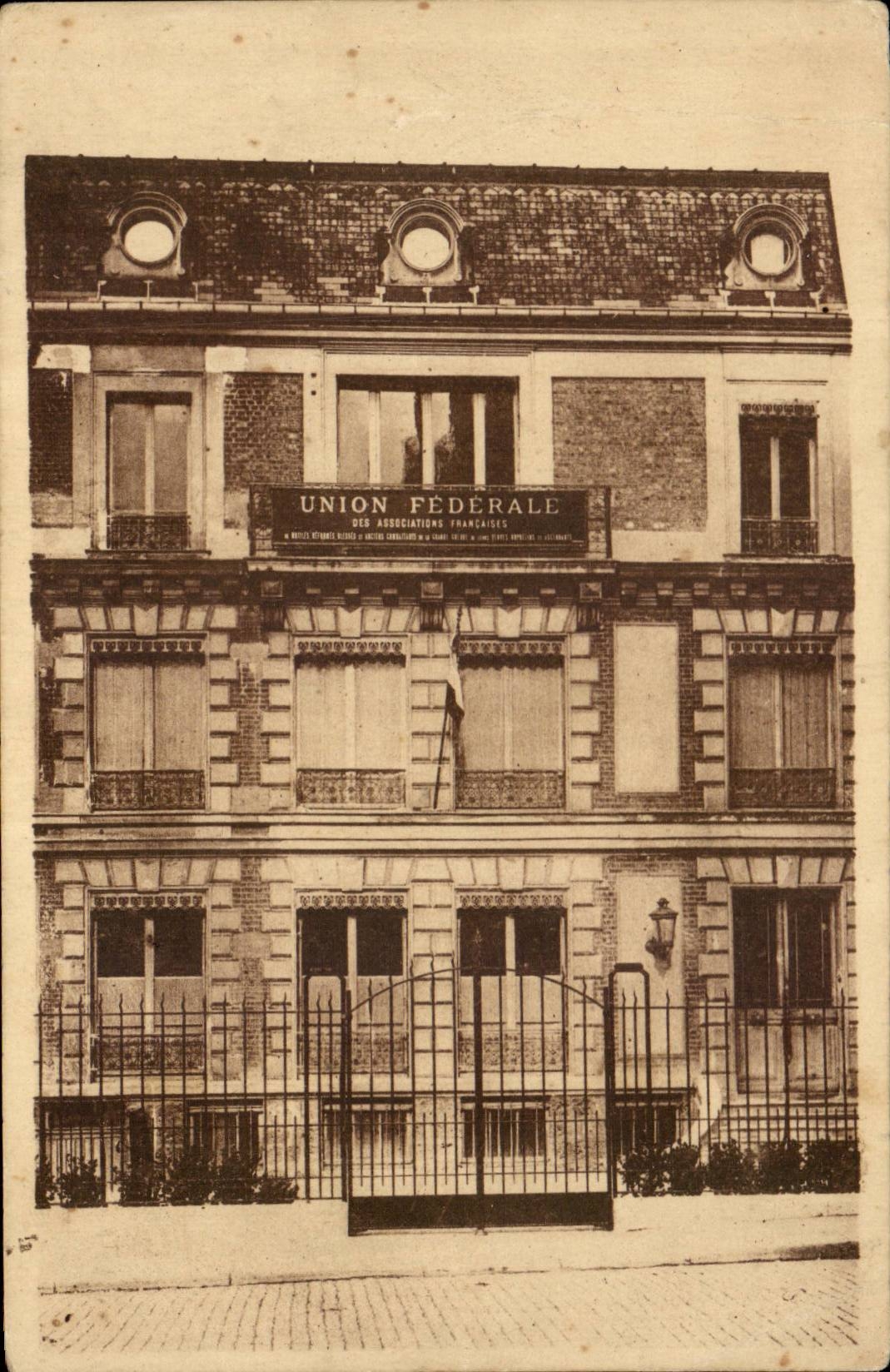 Paris CPA La maison de l'union federale Rue de Brissac