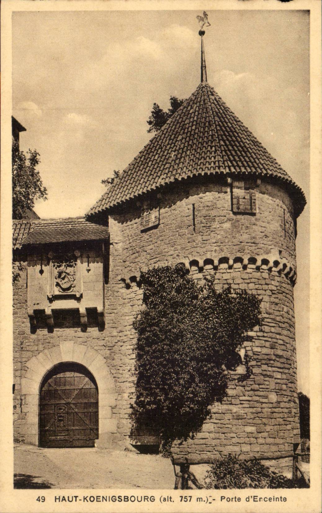 CPA High Koenigsbourg Gate of enclosure