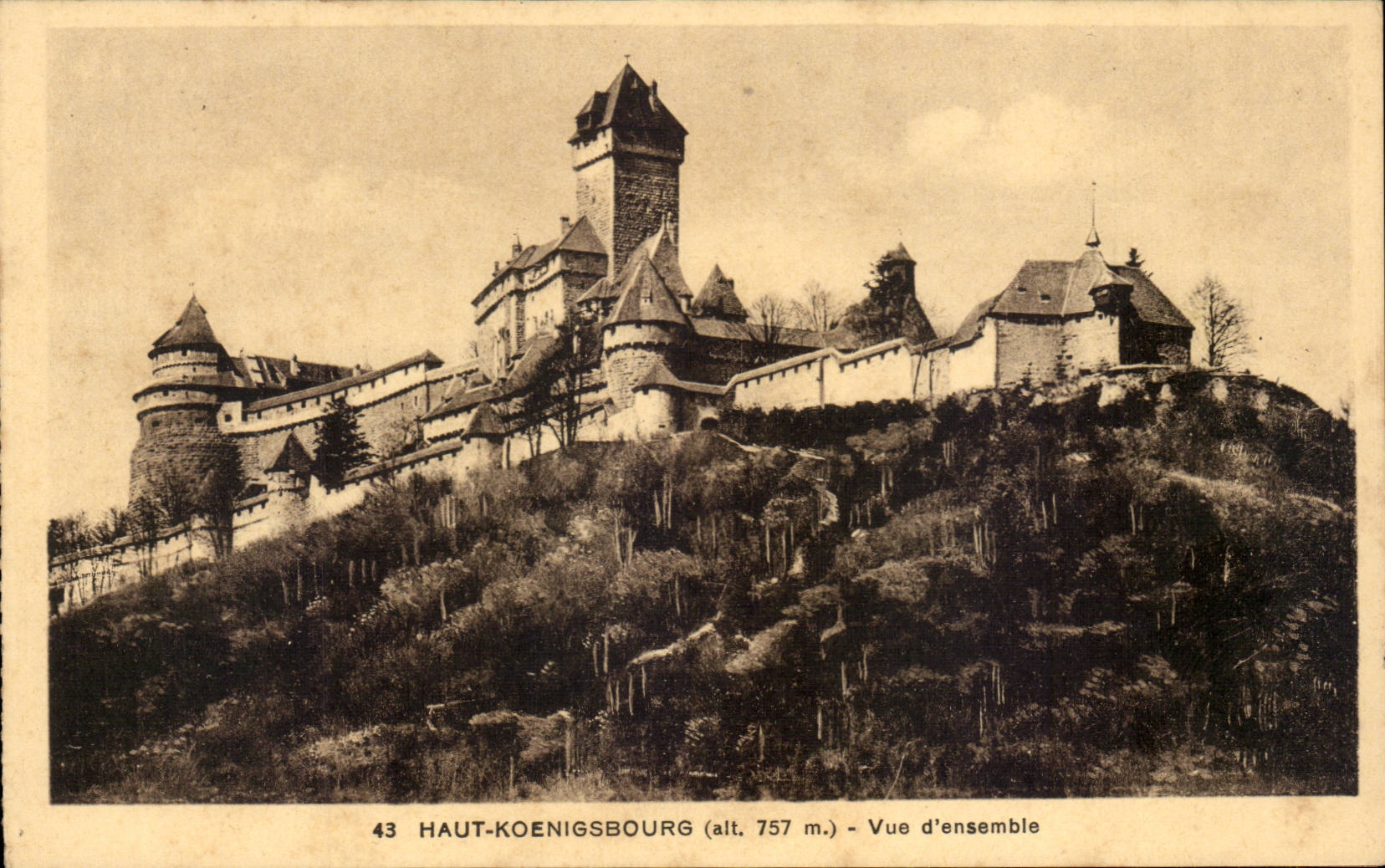 CPA High Koenigsbourg Overall picture