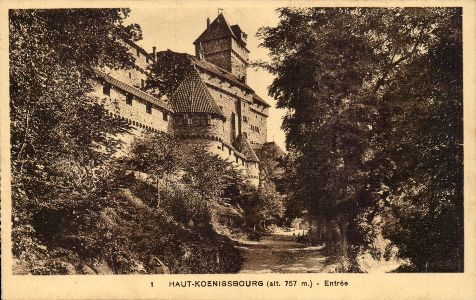 CPA High Koenigsbourg Entrance