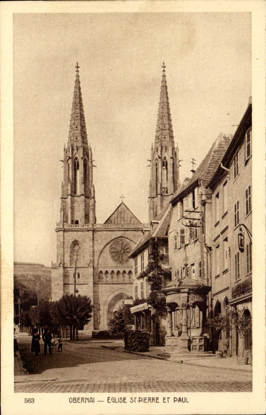 CPA Obernai Eglise St hones and Paul