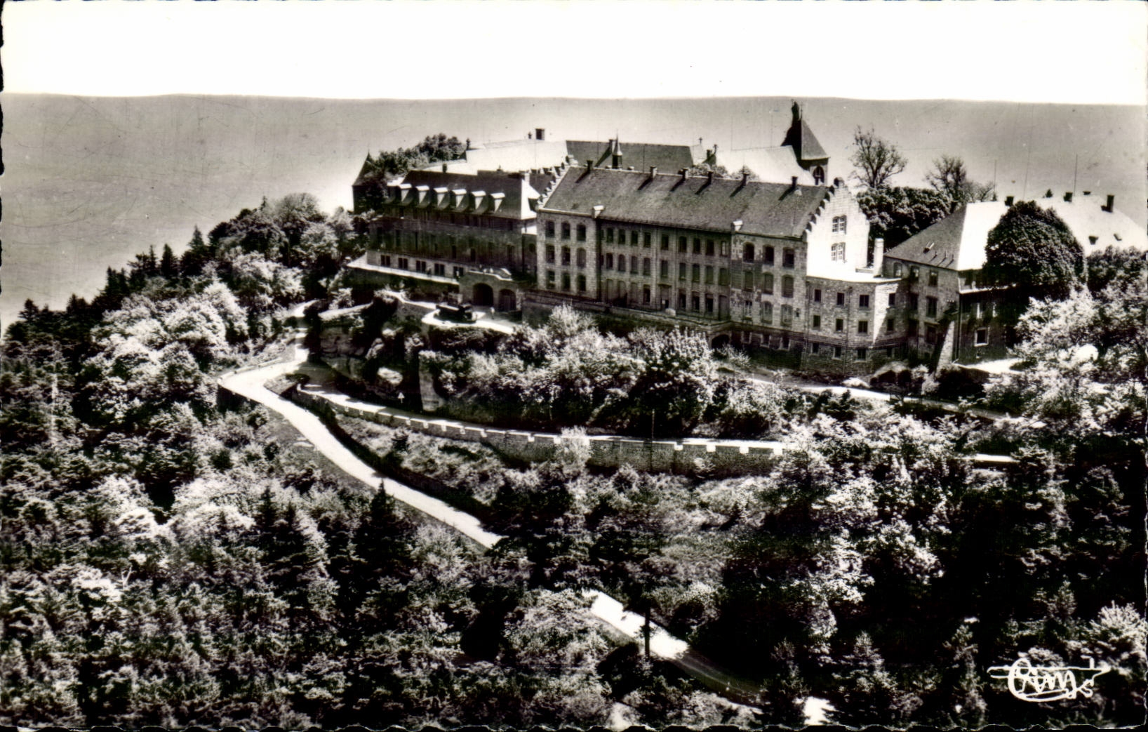 MODERN CARD Mont Saint Odile View taken Western Southern dimension