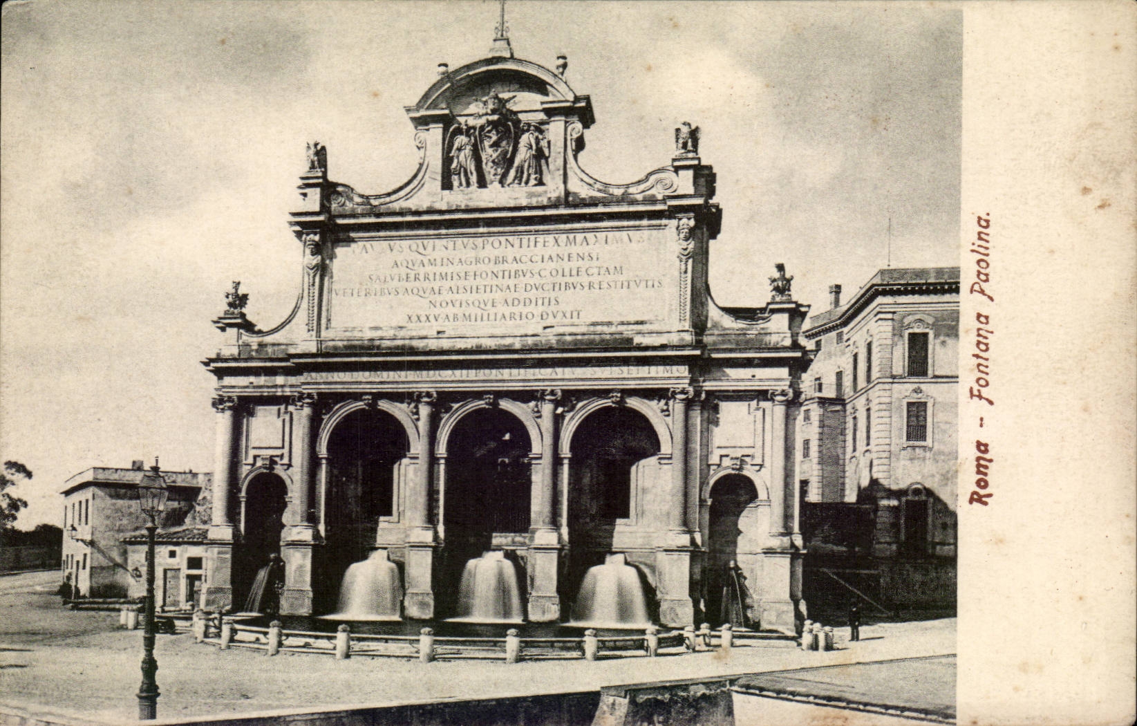 CPA Italy Italia Roma Fontana Paolina