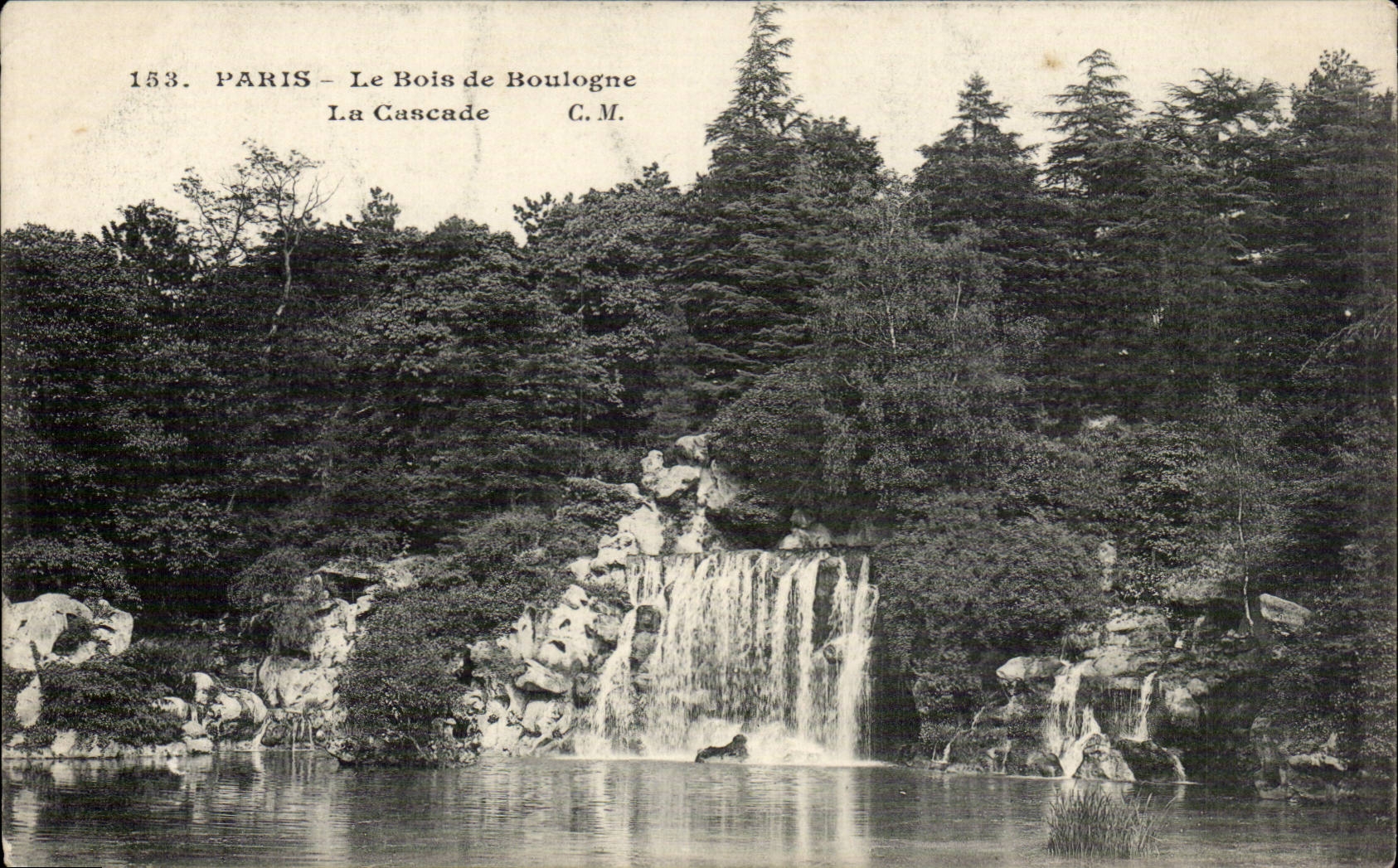 Paris CPA Bois de boulogne La cascade