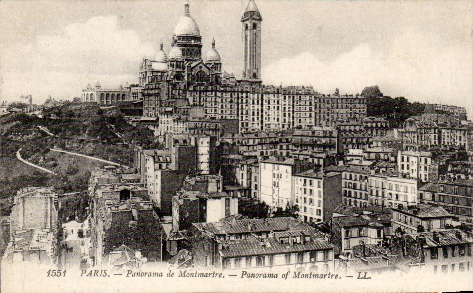 Paris CPA Panorama de Montmartre