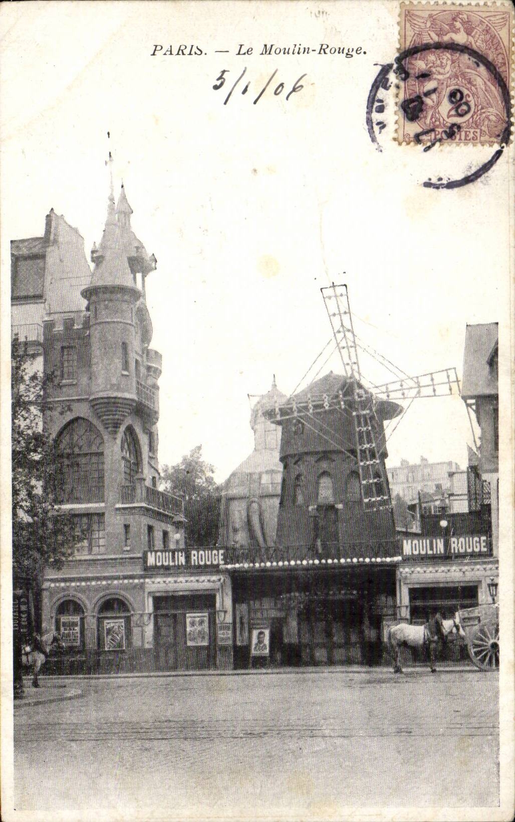 Paris CPA Moulin rouge redmill