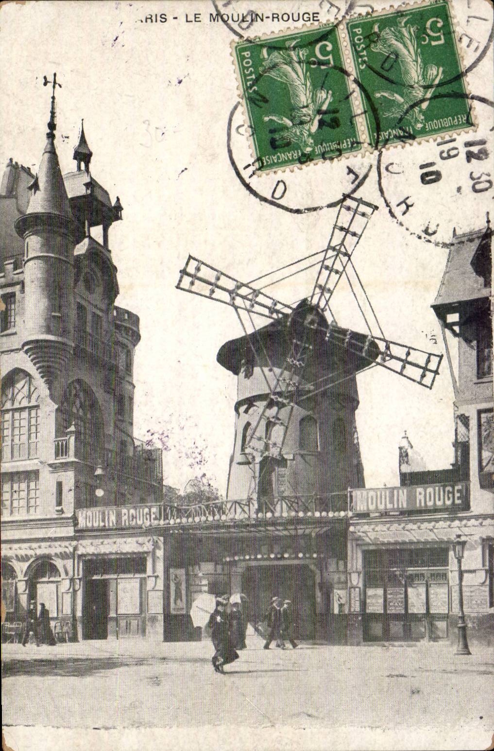 Paris CPA Moulin rouge redmill