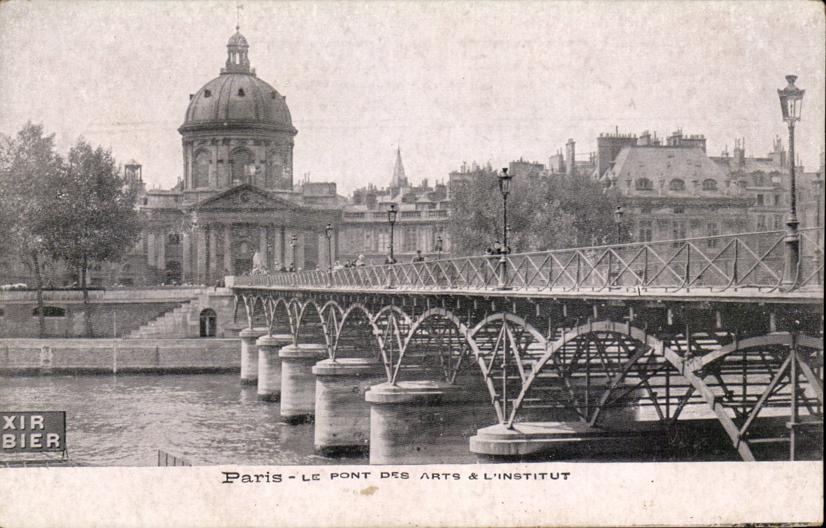 Paris CPA the bridge of Arts and the institute