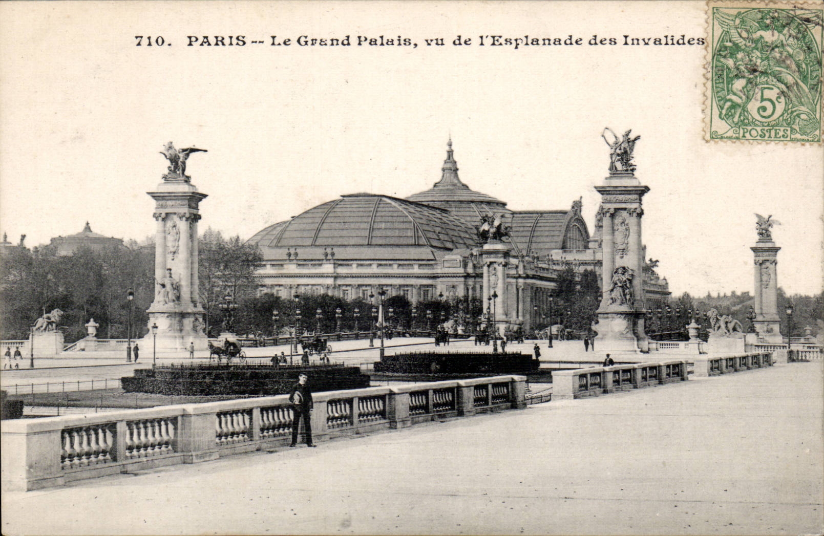 Paris CPA the large palate seen of the esplanade of Invalides