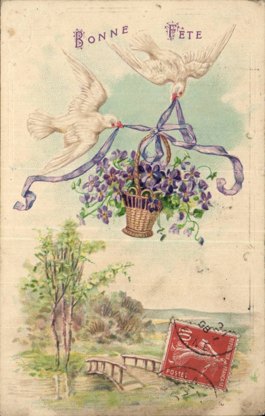 CPA Good Fantasy celebrates Colombes