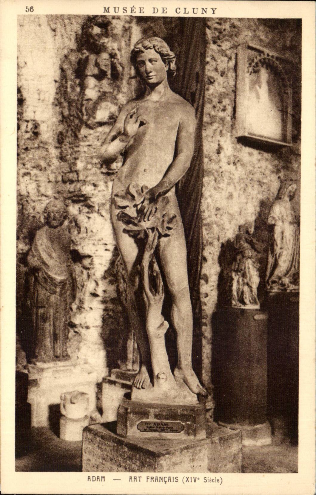 CPA Paris Museum Cluny Adam der Franzose-Kunst