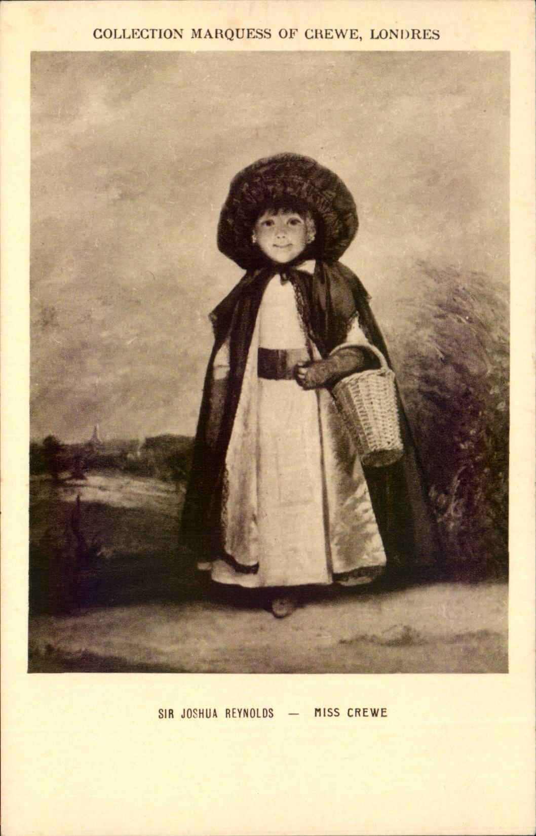 CPA Ansammlungs-Marquise weg von Crewe Londre zum sSir Joshua Reynolds