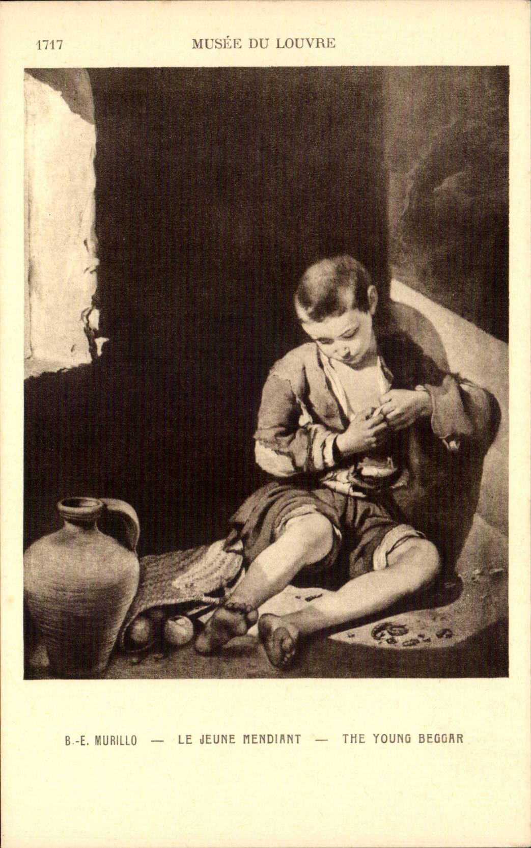 CPA Musee du Louvre Murillo Le jeune mendiant 