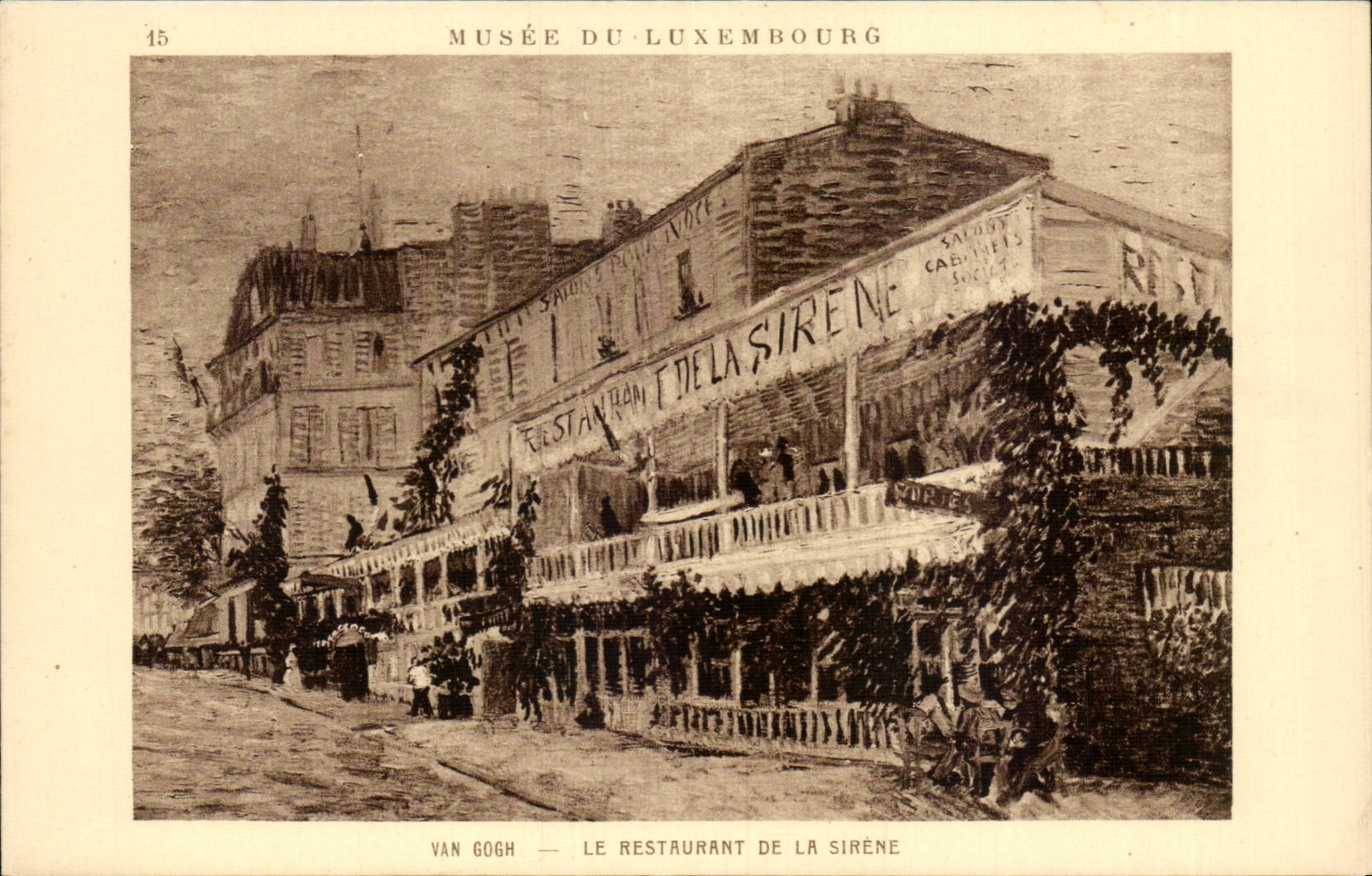 CPA Musee du Luxembourg Van Gogh Le restaurant de la sirene