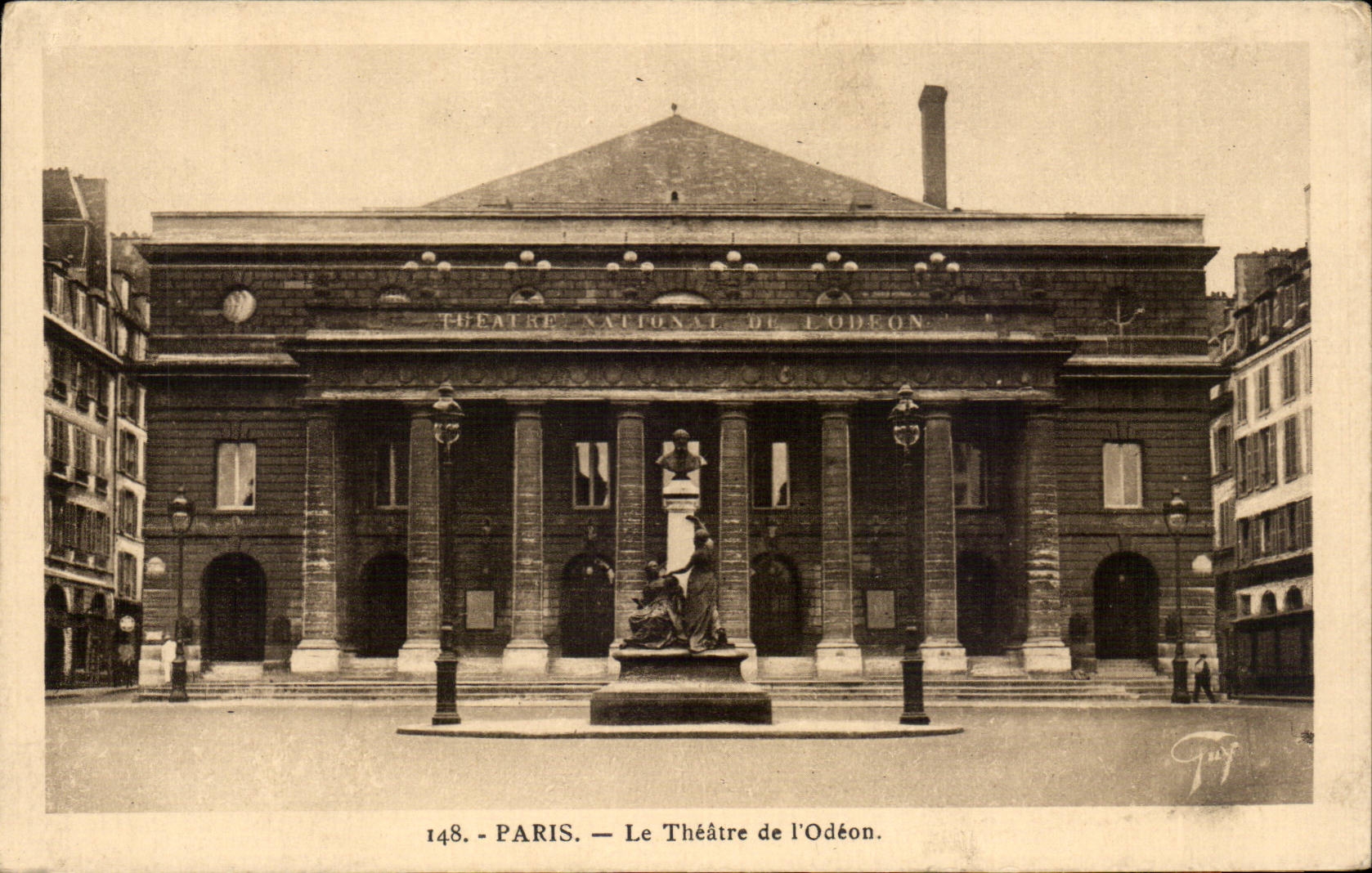 Paris CPA the theater of the odeon