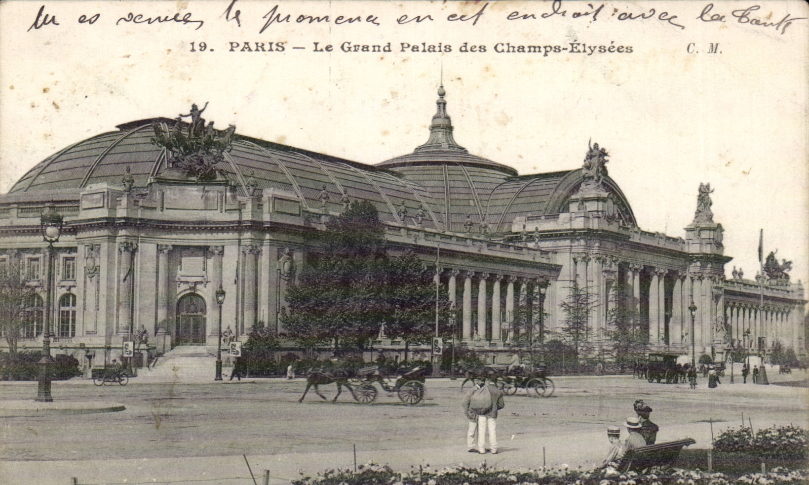 Paris CPA the Grand Palais of the Champs Elysees