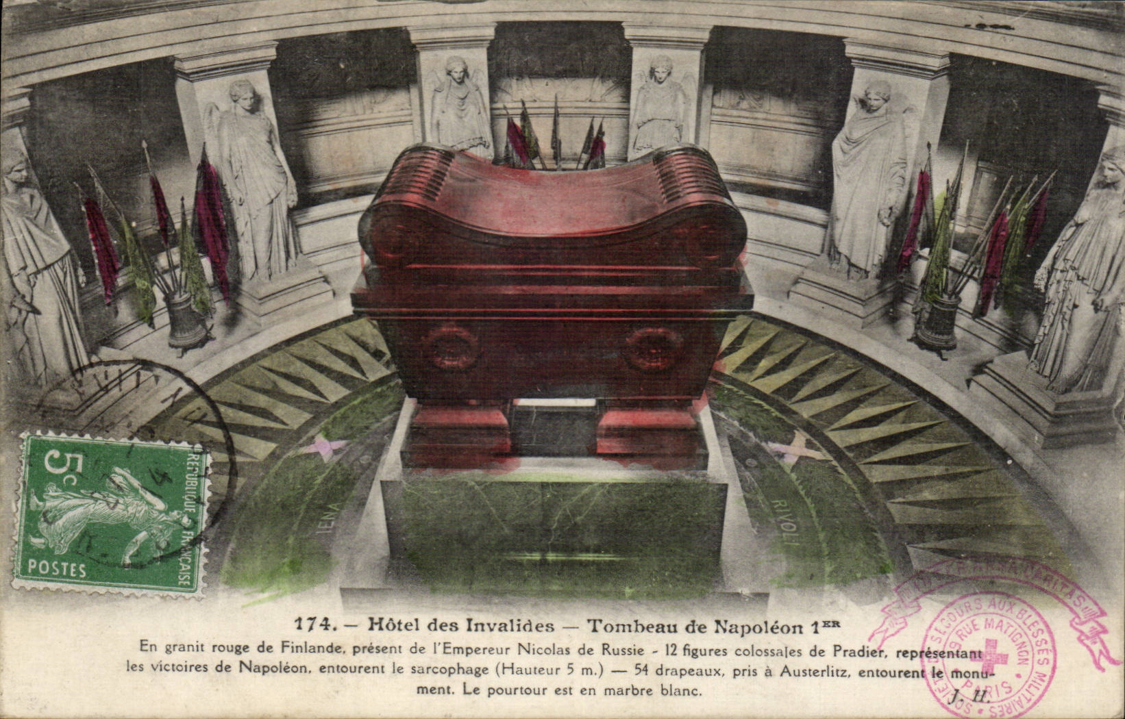 Paris CPA Invalides Tomb of Napoleon